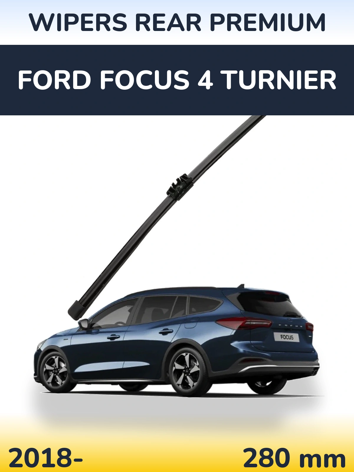 Rear wiper blade WIPERS REAR PREMIUM 280 mm for Ford Focus 4 Turnier 2018-2026