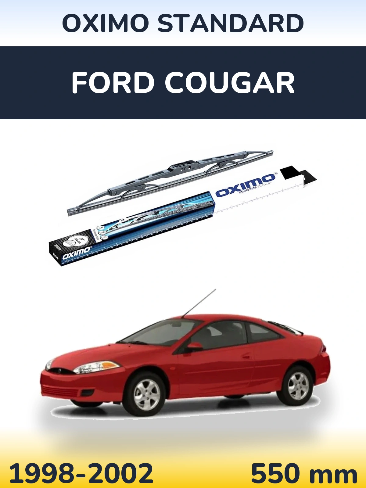 Rear wiper blade Oximo Standard 550 mm for Ford Cougar 1998-2002