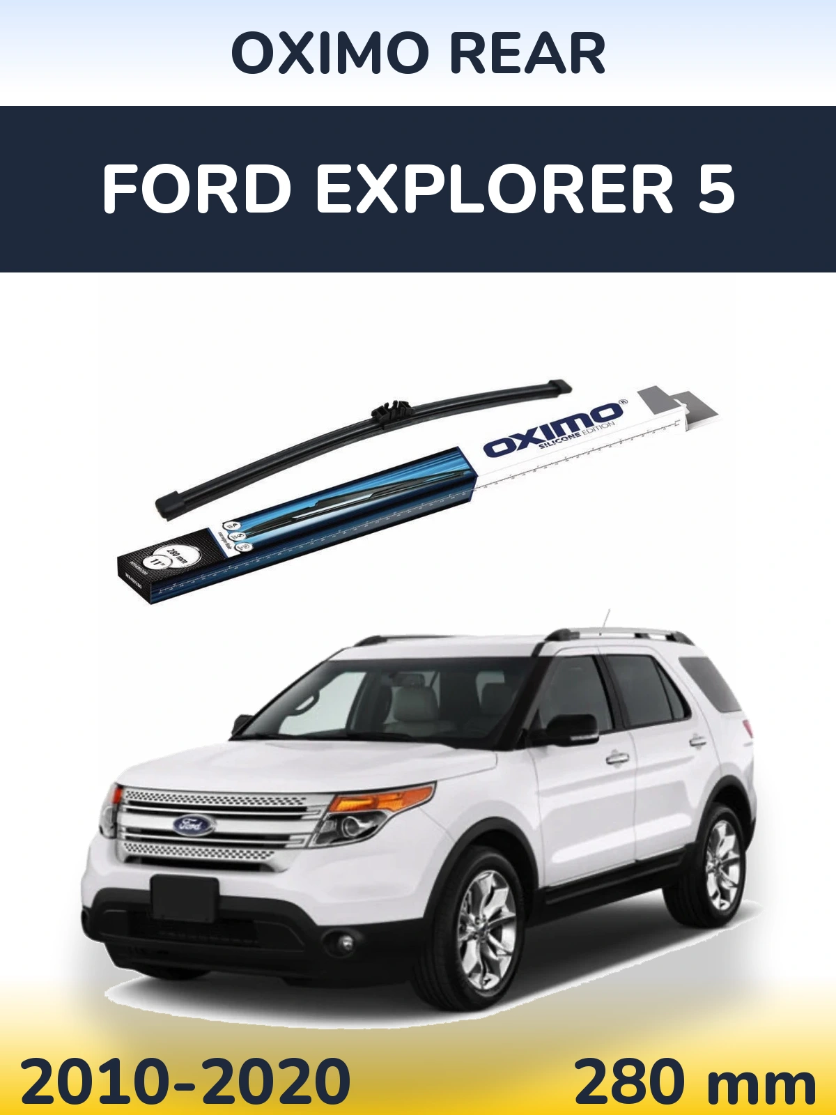 Rear wiper blade Oximo Rear 280 mm for Ford Explorer 5 2010-2020