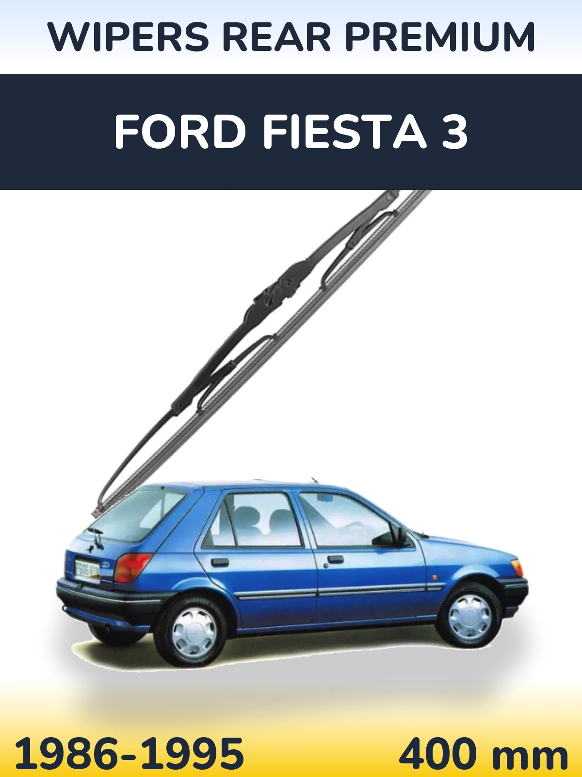 Rear wiper blade WIPERS REAR PREMIUM 400 mm for Ford Fiesta 3 1986-1995