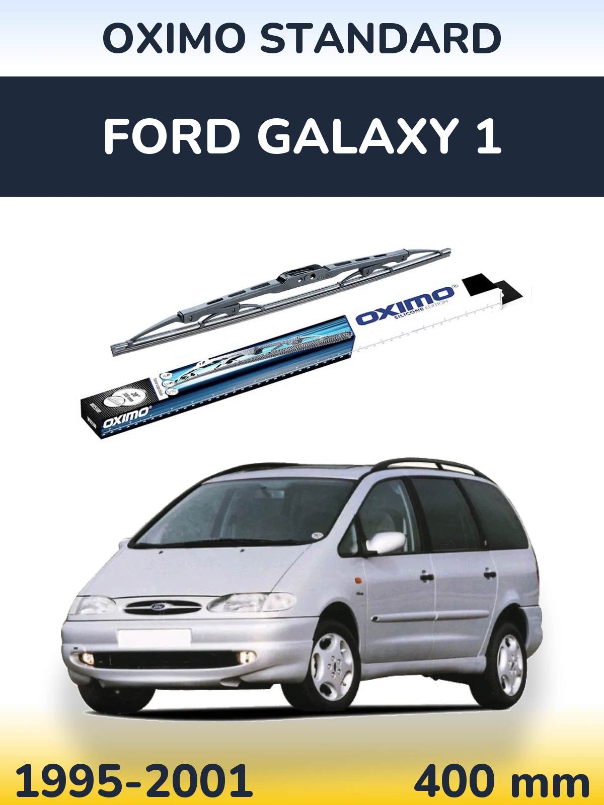 Rear wiper blade Oximo Standard 400 mm for Ford Galaxy 1 1995-2001