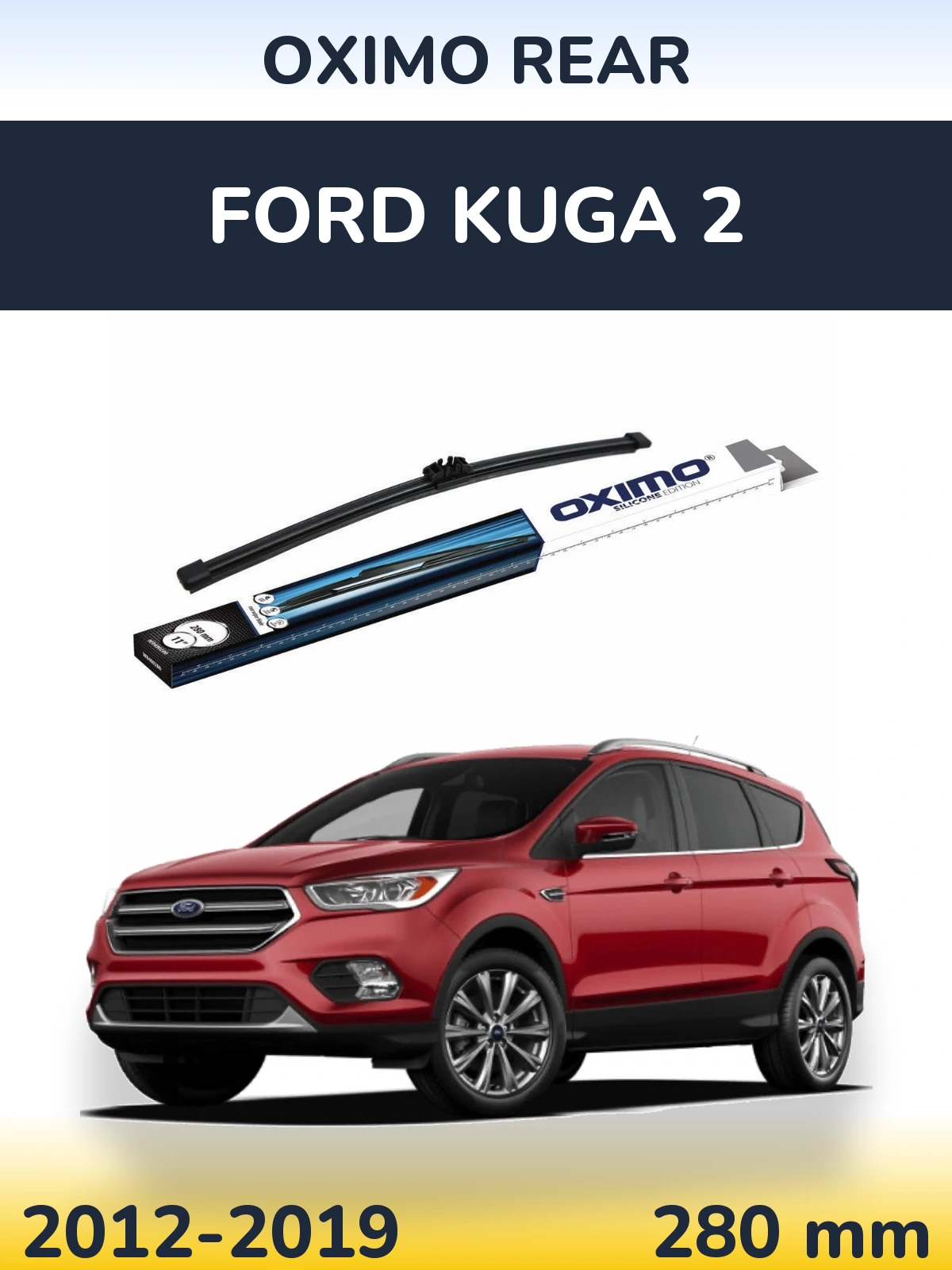 Rear wiper blade Oximo Rear 280 mm for Ford Kuga 2 2012-2019
