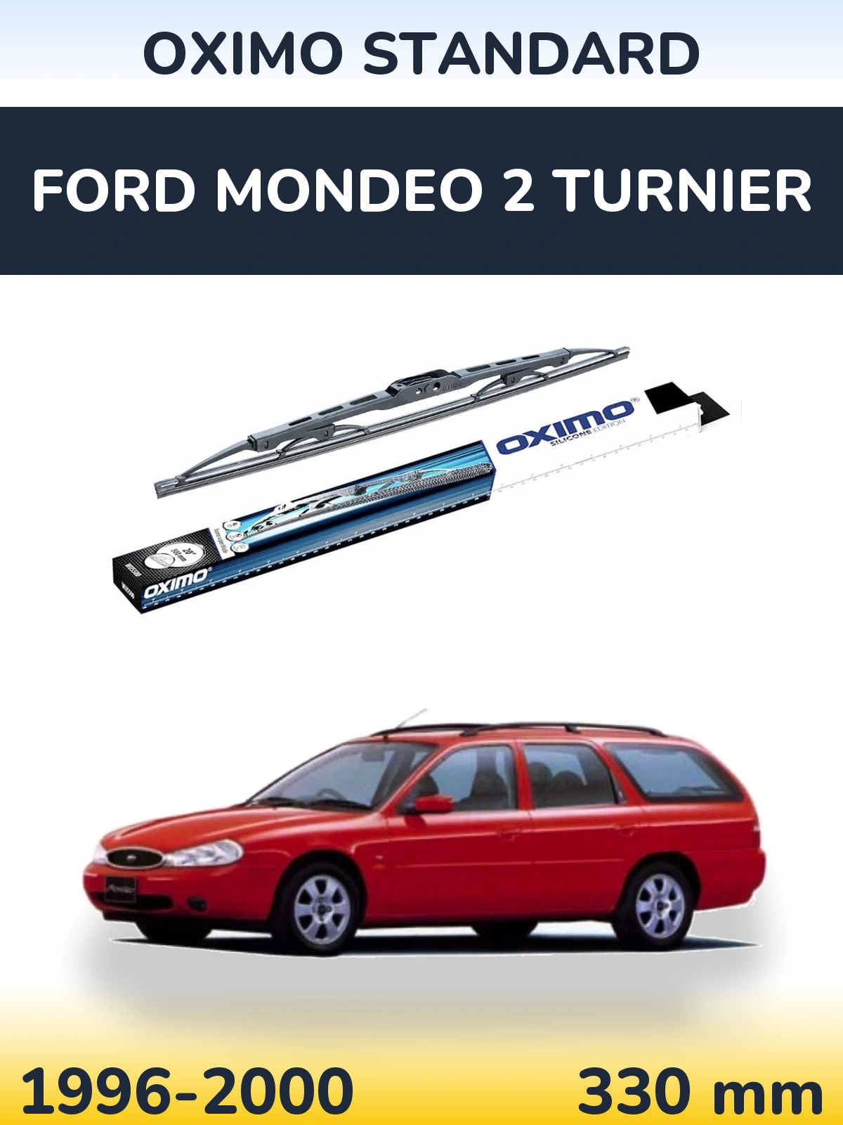 Rear wiper blade Oximo Standard 325 mm for Ford Mondeo 2 Turnier 1996-2000