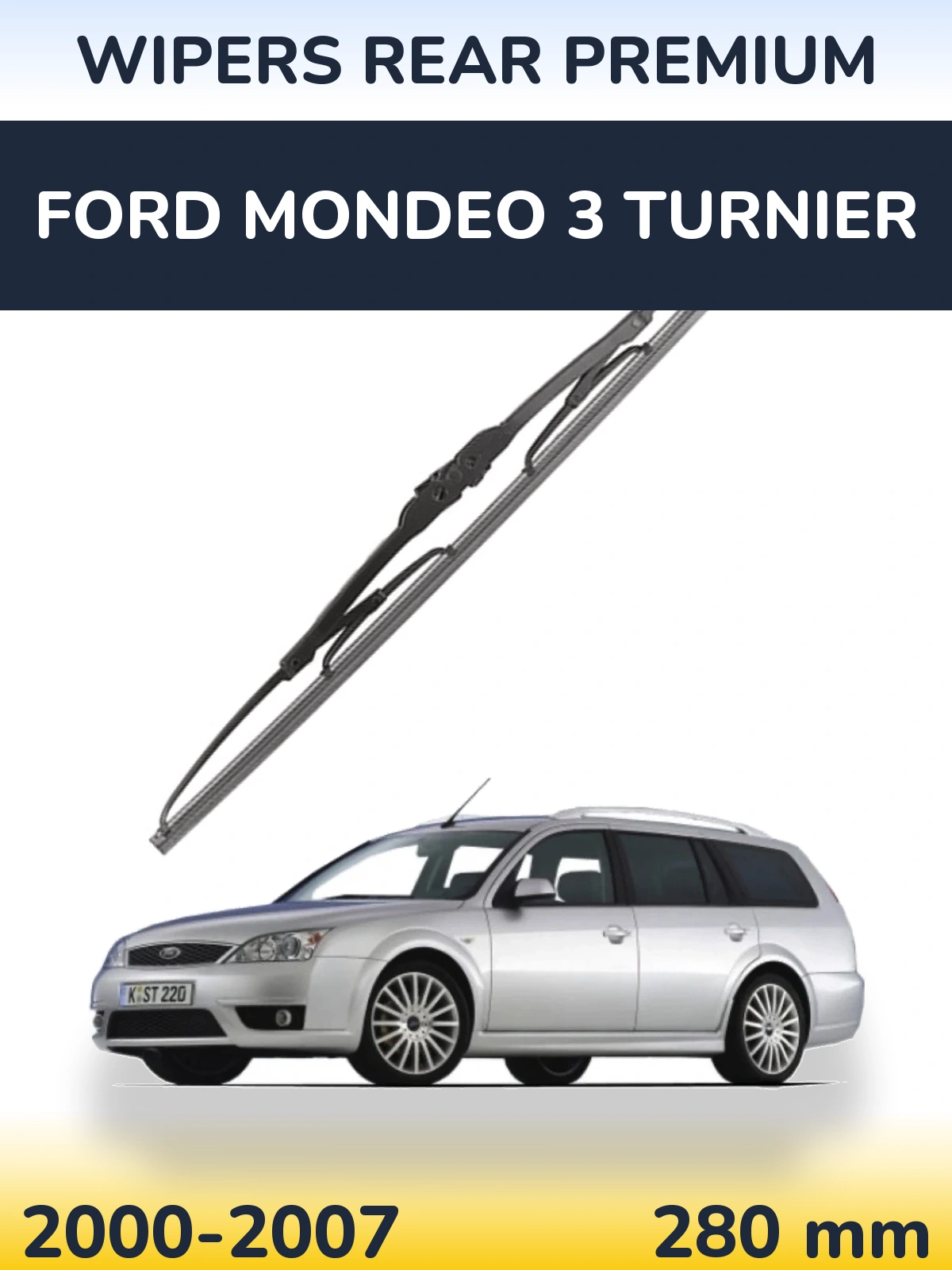 Rear wiper blade WIPERS REAR PREMIUM 280 mm for Ford Mondeo 3 Turnier 2000-2007