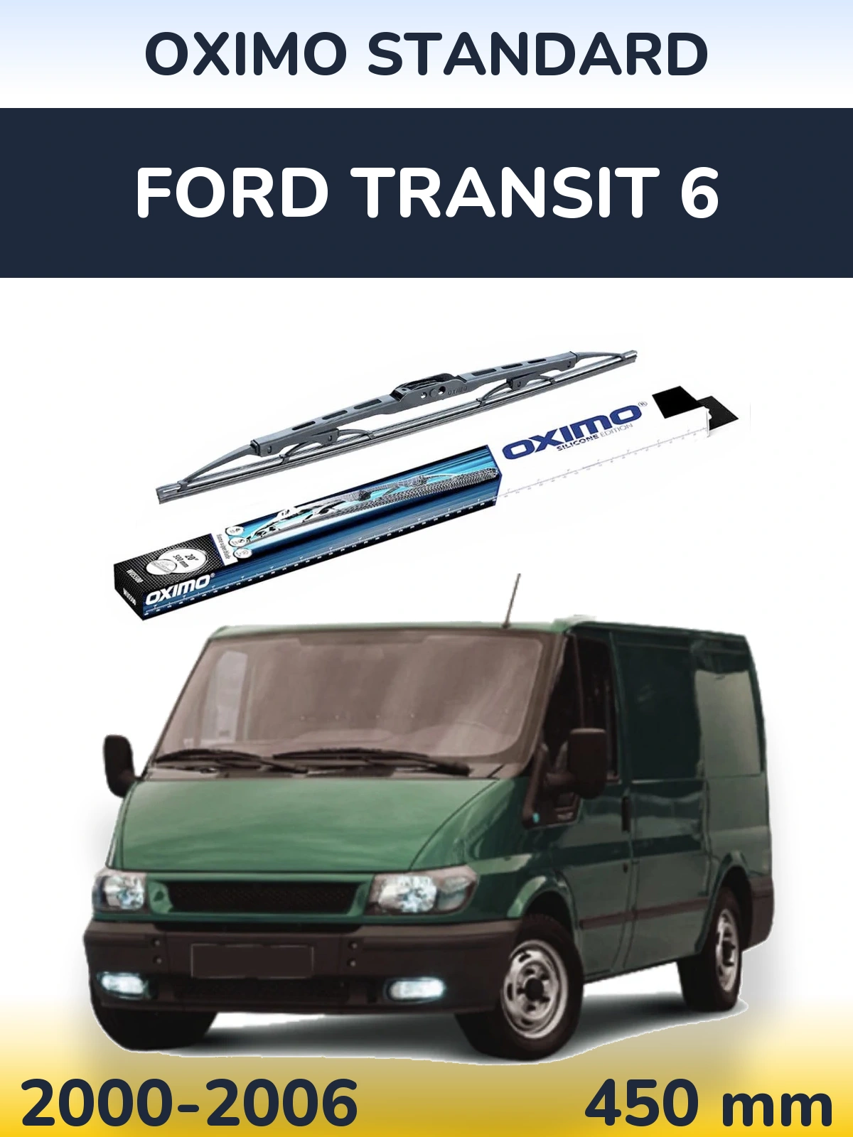 Rear wiper blade Oximo Standard 450 mm for Ford Transit 6 2000-2006