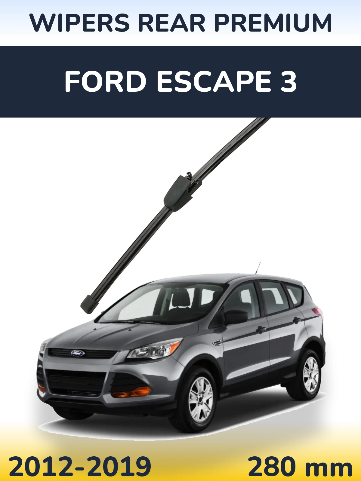 Rear wiper blade WIPERS REAR PREMIUM 280 mm for Ford Escape 3 2012-2019