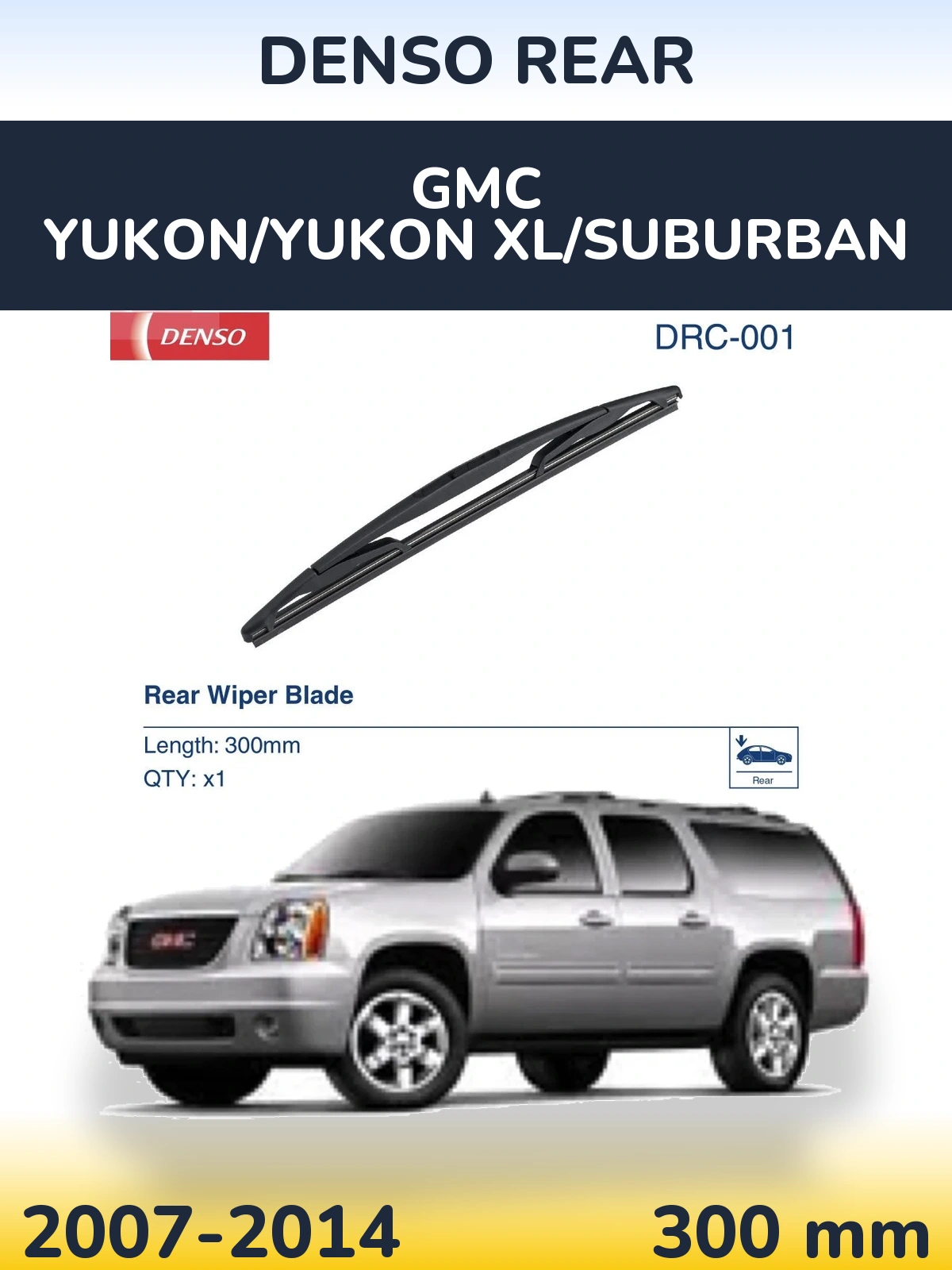 Задний дворник Denso Rear 300 мм для GMC Yukon/Yukon XL/Suburban 2007-2014