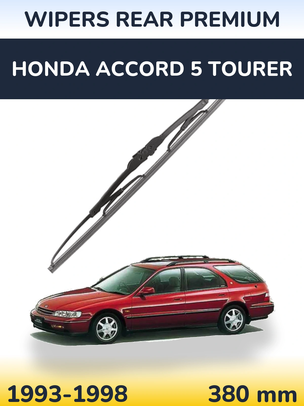 Задня щітка WIPERS REAR PREMIUM 380 мм для Honda Accord 5 Tourer 1993-1998