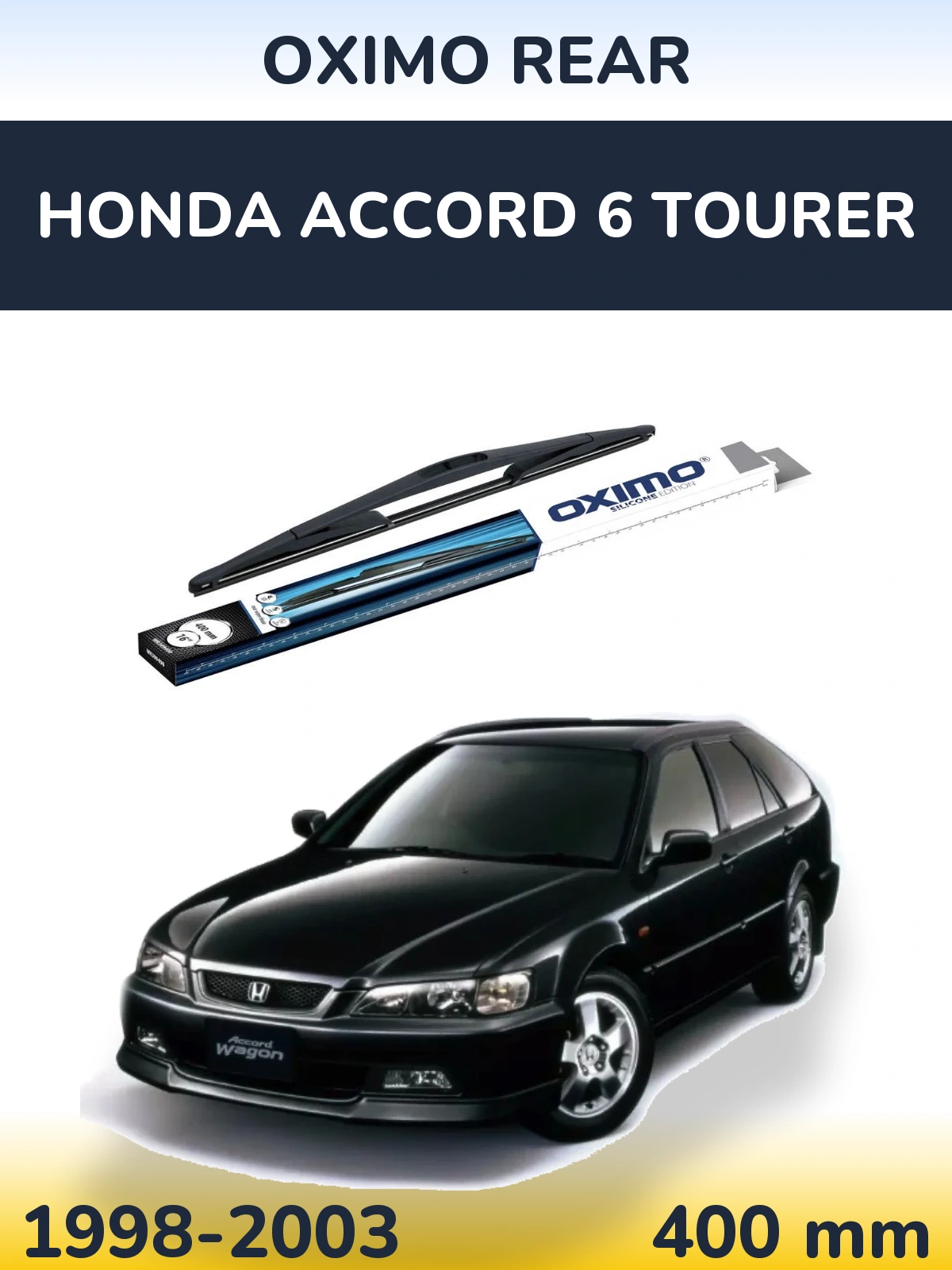 Rear wiper blade Oximo Rear 400 mm for Honda Accord 6 Tourer 1998-2003