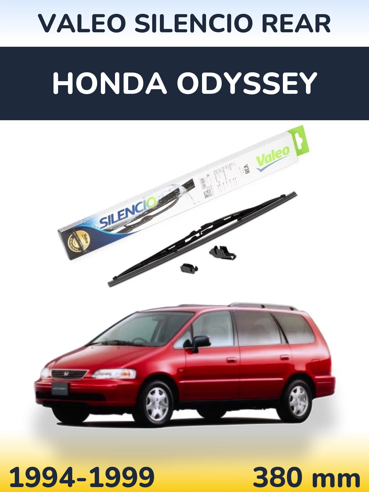 Задня щітка Valeo Silencio Rear 380 мм для Honda Odyssey 1994-1999