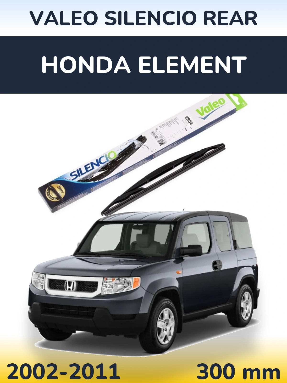 Задня щітка Valeo Silencio Rear 300 мм для Honda Element 2002-2011