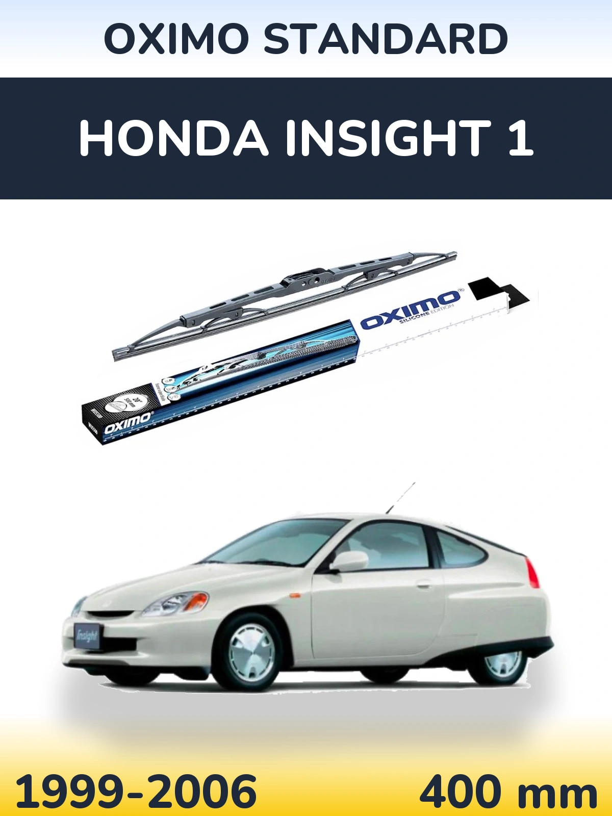 Rear wiper blade Oximo Standard 400 mm for Honda Insight 1 1999-2006