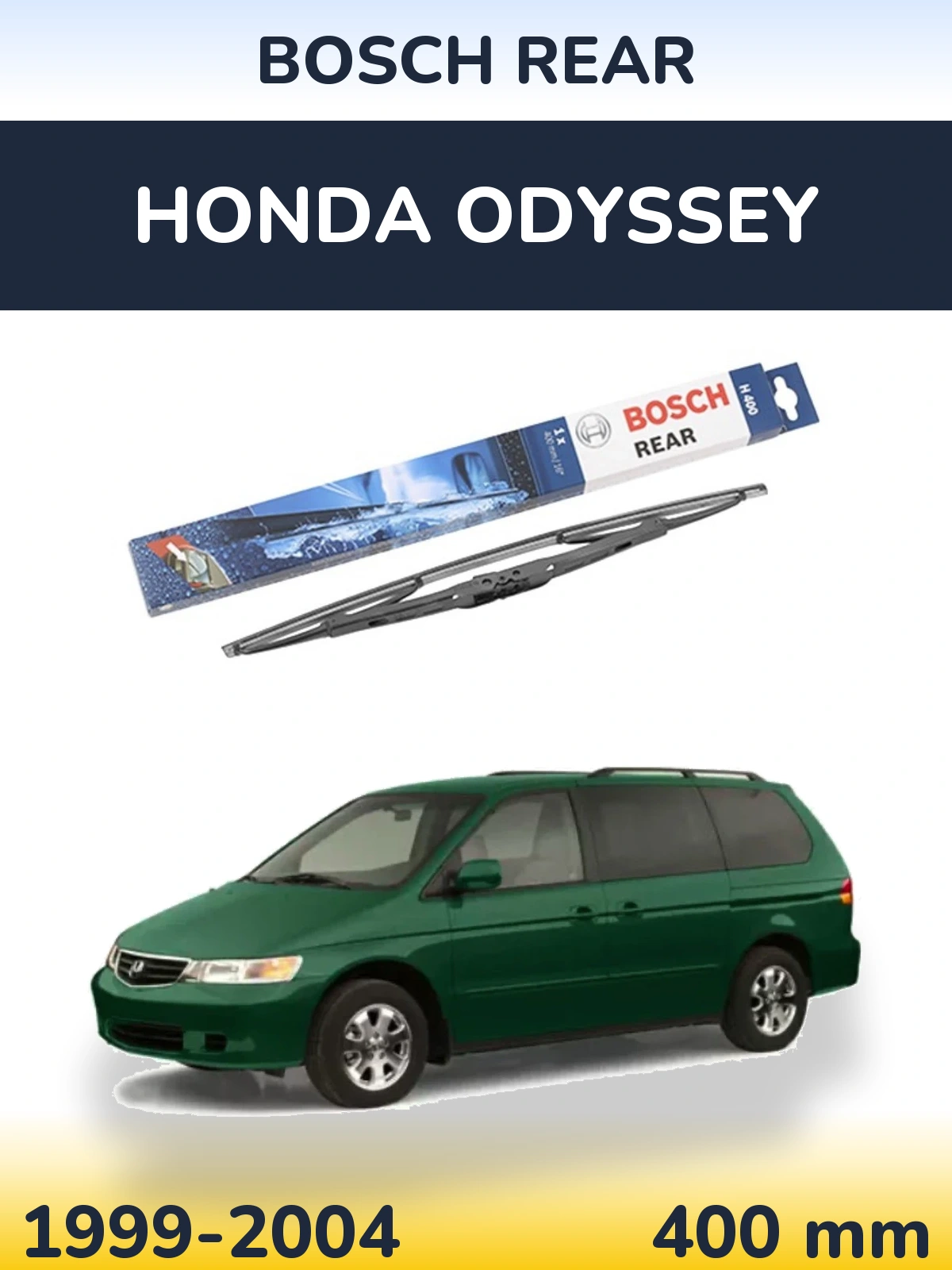 Rear wiper blade BOSCH Rear 400 mm for Honda Odyssey 1999-2004