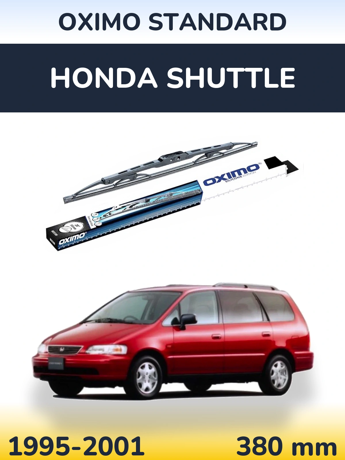 Rear wiper blade Oximo Standard 375 mm for Honda Shuttle 1995-2001