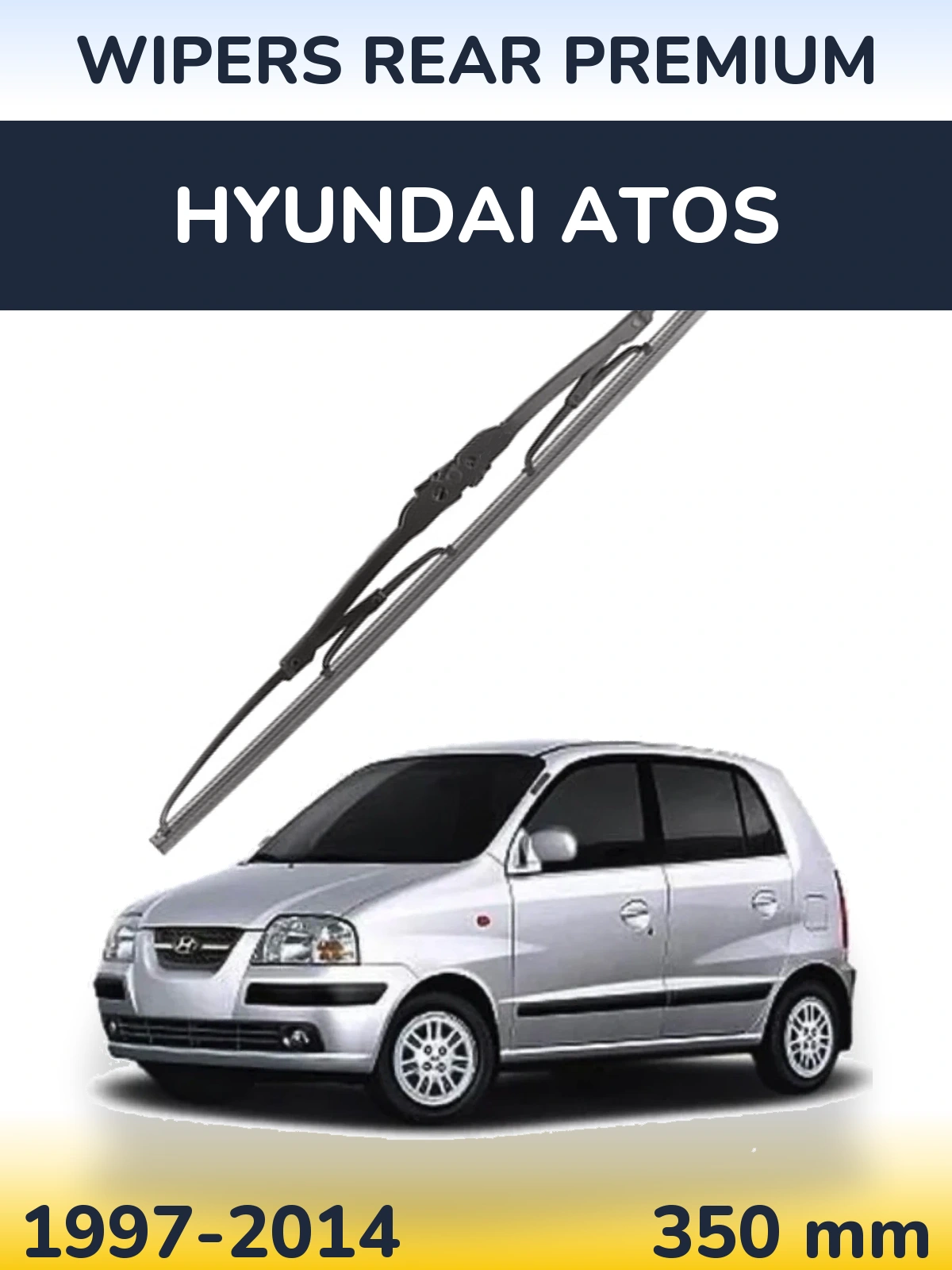 Rear wiper blade WIPERS REAR PREMIUM 350 mm for Hyundai Atos 1997-2014