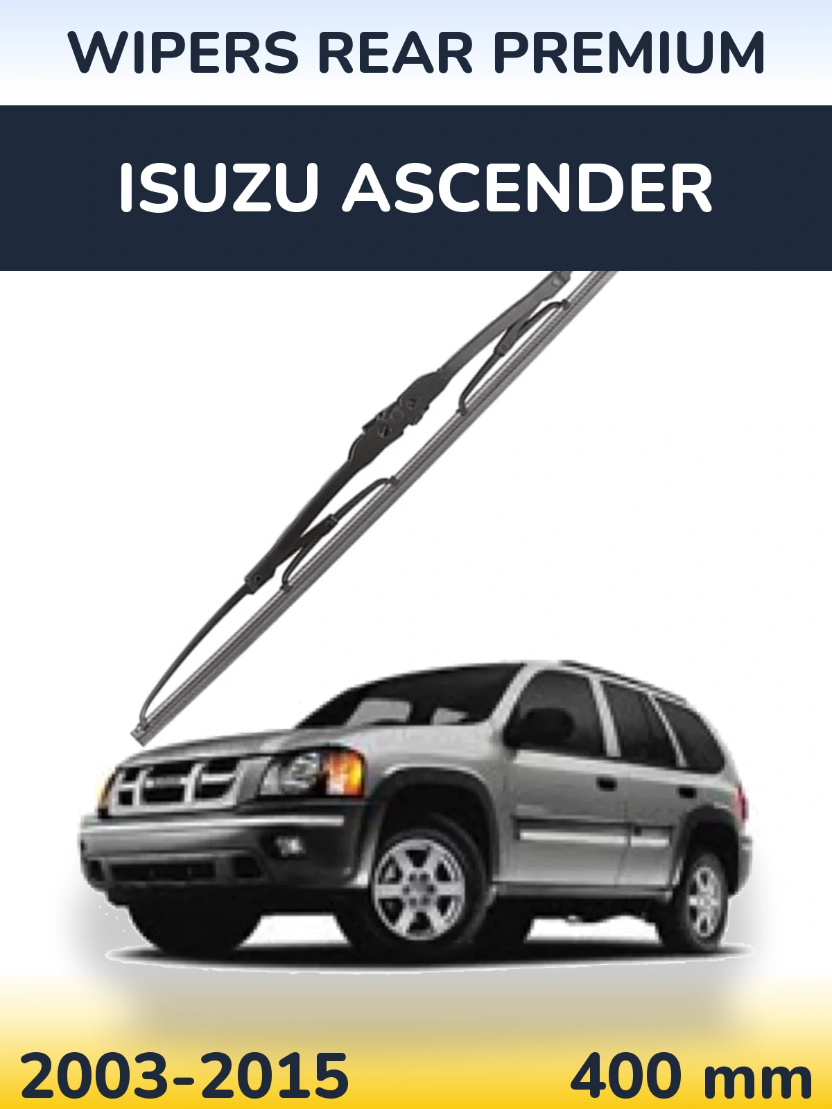 Rear wiper blade WIPERS REAR PREMIUM 400 mm for Isuzu Ascender 2003-2015