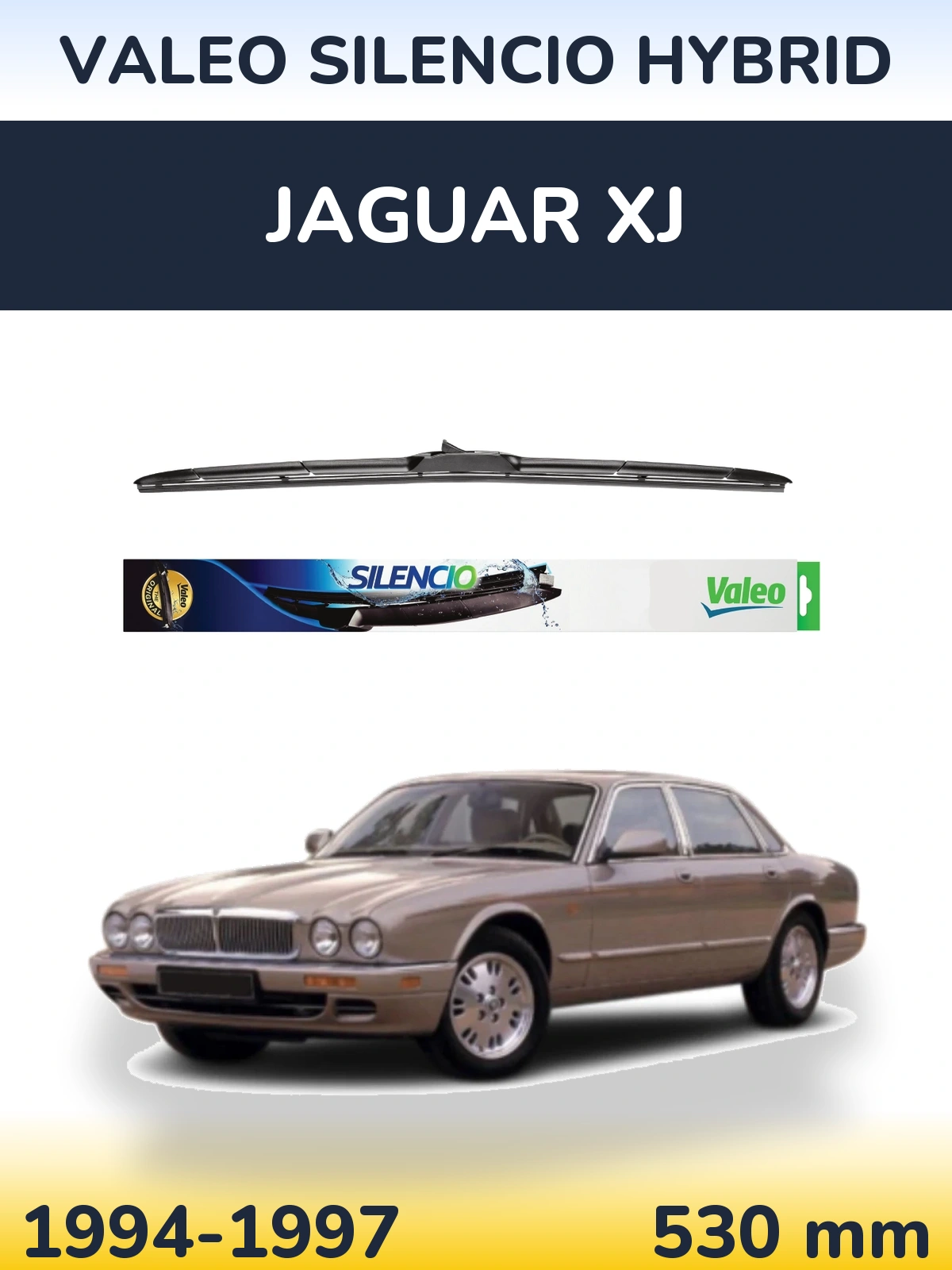 Передня щітка Valeo Silencio Hybrid 530 мм для Jaguar XJ 1994-1997