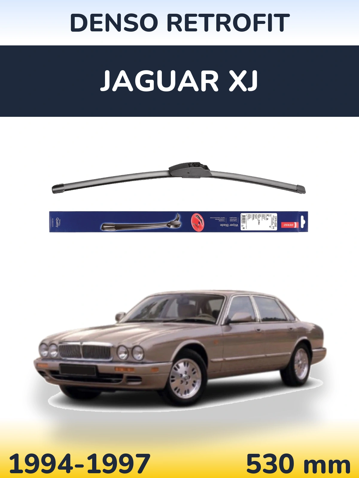 Front wiper blade Denso Retrofit 530 mm for Jaguar XJ 1994-1997