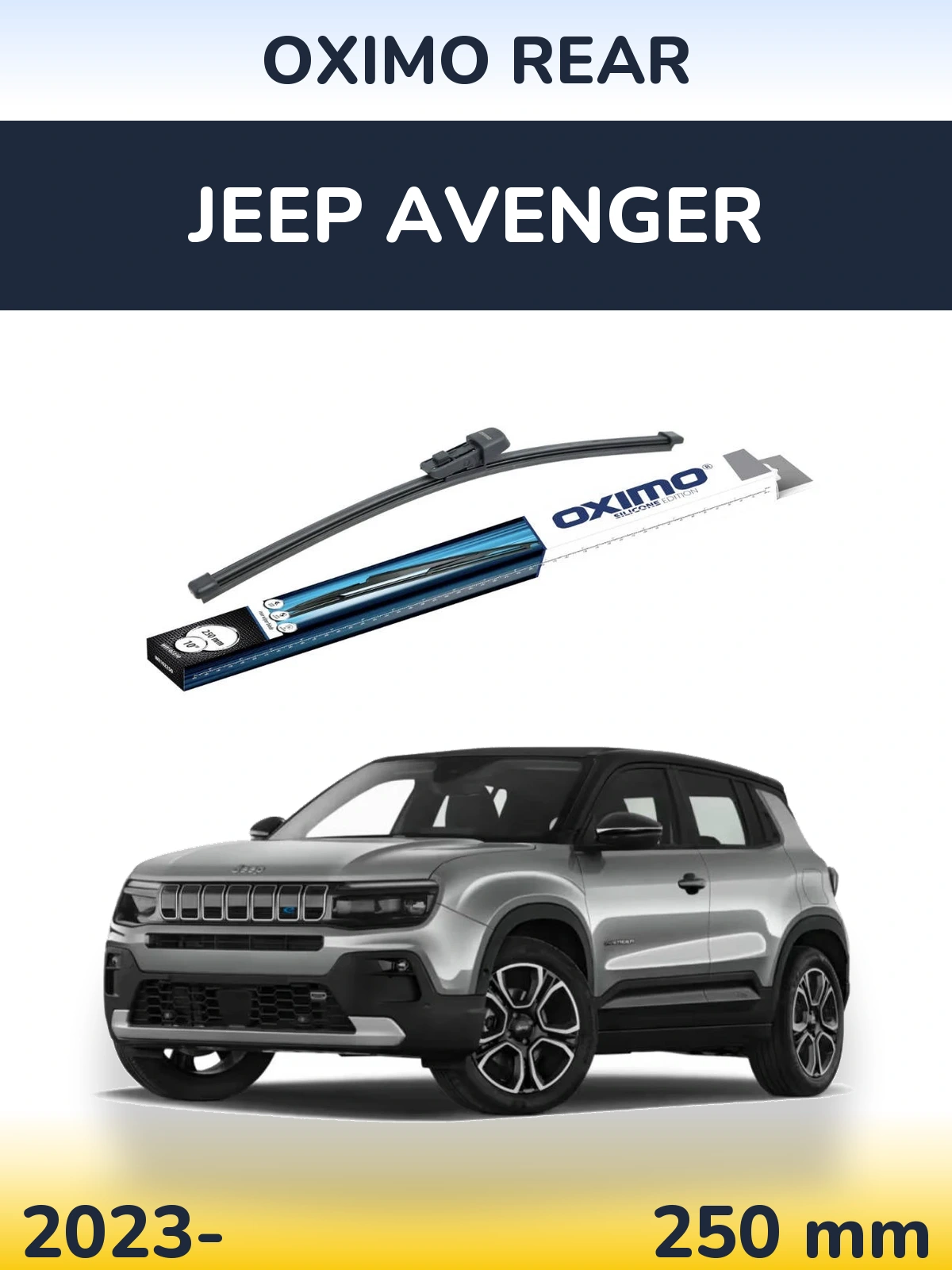 Rear wiper blade Oximo Rear 250 mm for Jeep Avenger 2023-2026