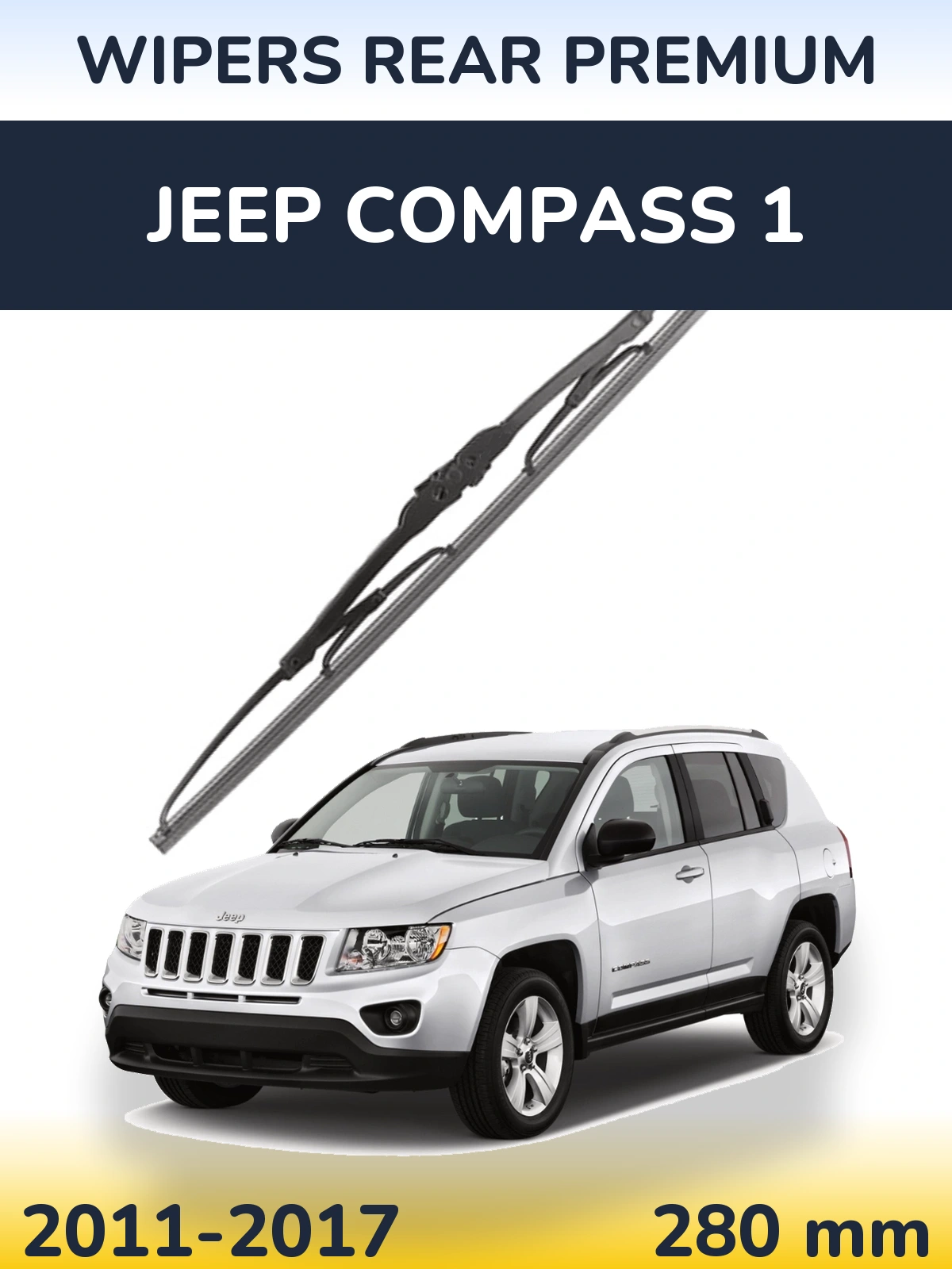 Rear wiper blade WIPERS REAR PREMIUM 280 mm for Jeep Compass 1 2011-2017