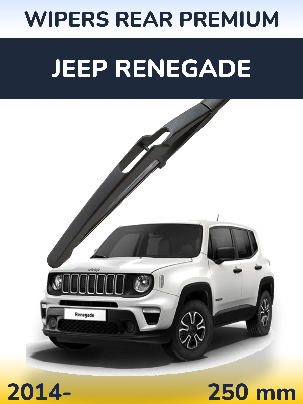 Rear wiper blade WIPERS REAR PREMIUM 250 mm for Jeep Renegade 2014-2026