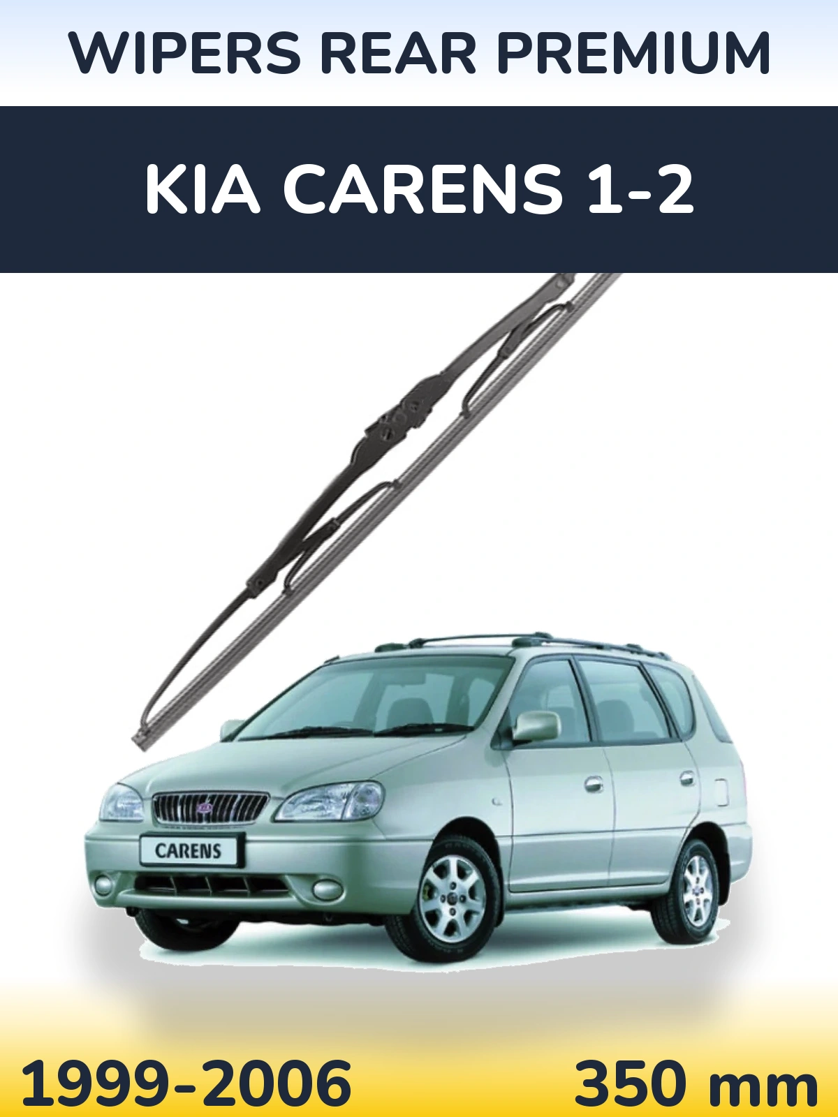Rear wiper blade WIPERS REAR PREMIUM 350 mm for KIA Carens 1-2 1999-2006