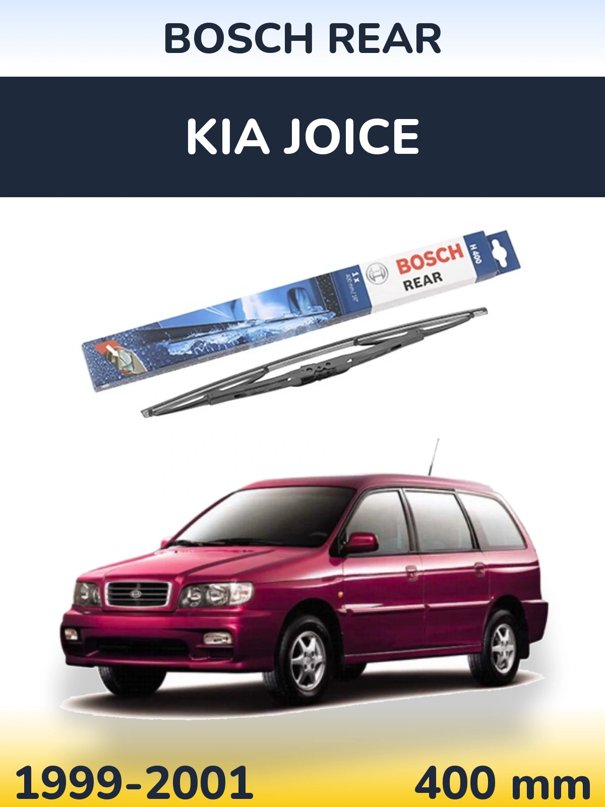 Rear wiper blade BOSCH Rear 400 mm for KIA Joice 1999-2001