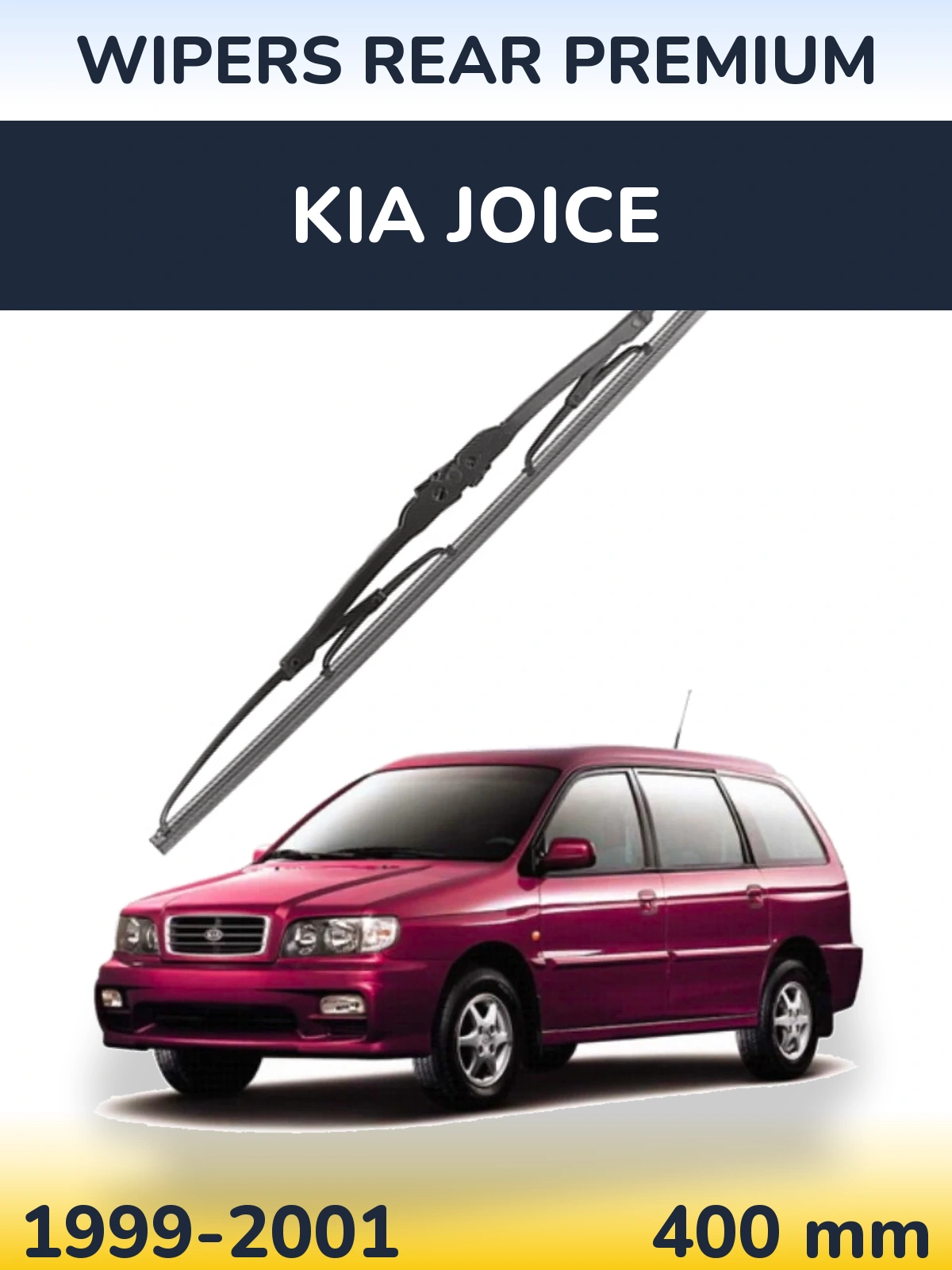 Rear wiper blade WIPERS REAR PREMIUM 400 mm for KIA Joice 1999-2001
