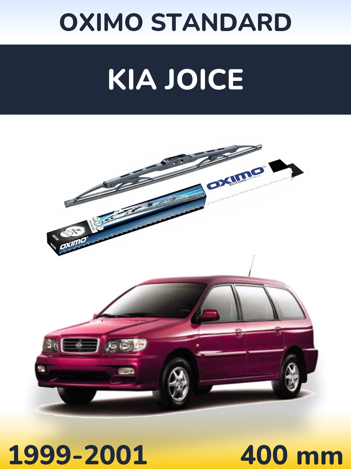 Rear wiper blade Oximo Standard 400 mm for KIA Joice 1999-2001