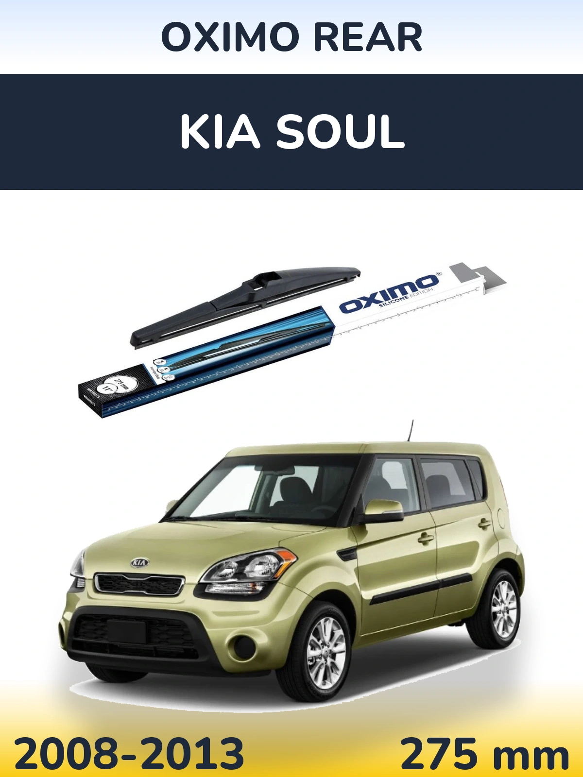 Rear wiper blade Oximo Rear 280 mm for KIA Soul 2008-2013