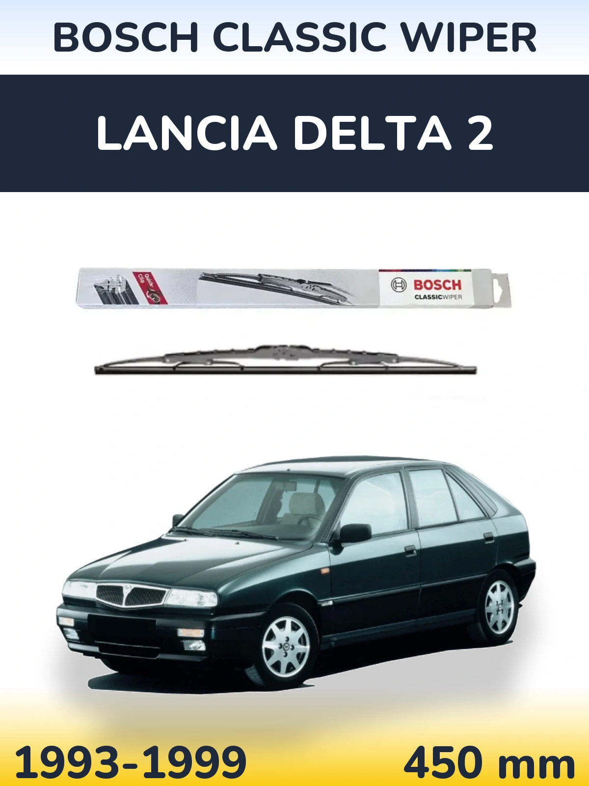 Задня щітка BOSCH Classic Wiper 450 мм для Lancia Delta 2 1993-1999