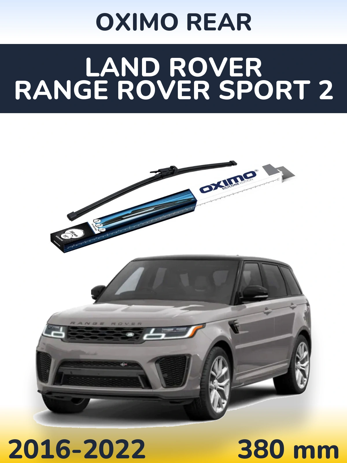 Rear wiper blade Oximo Rear 380 mm for Land Rover Range Rover Sport 2 2016-2022