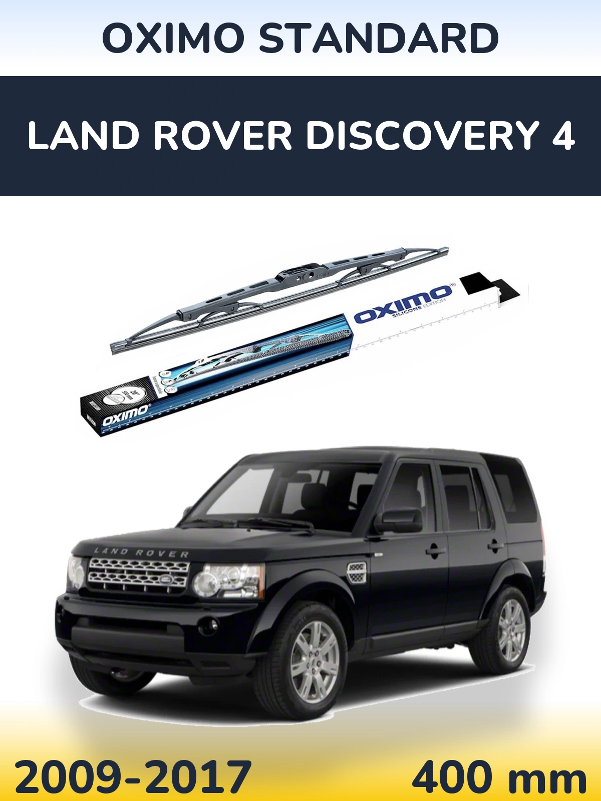 Rear wiper blade Oximo Standard 400 mm for Land Rover Discovery 4 2009-2017