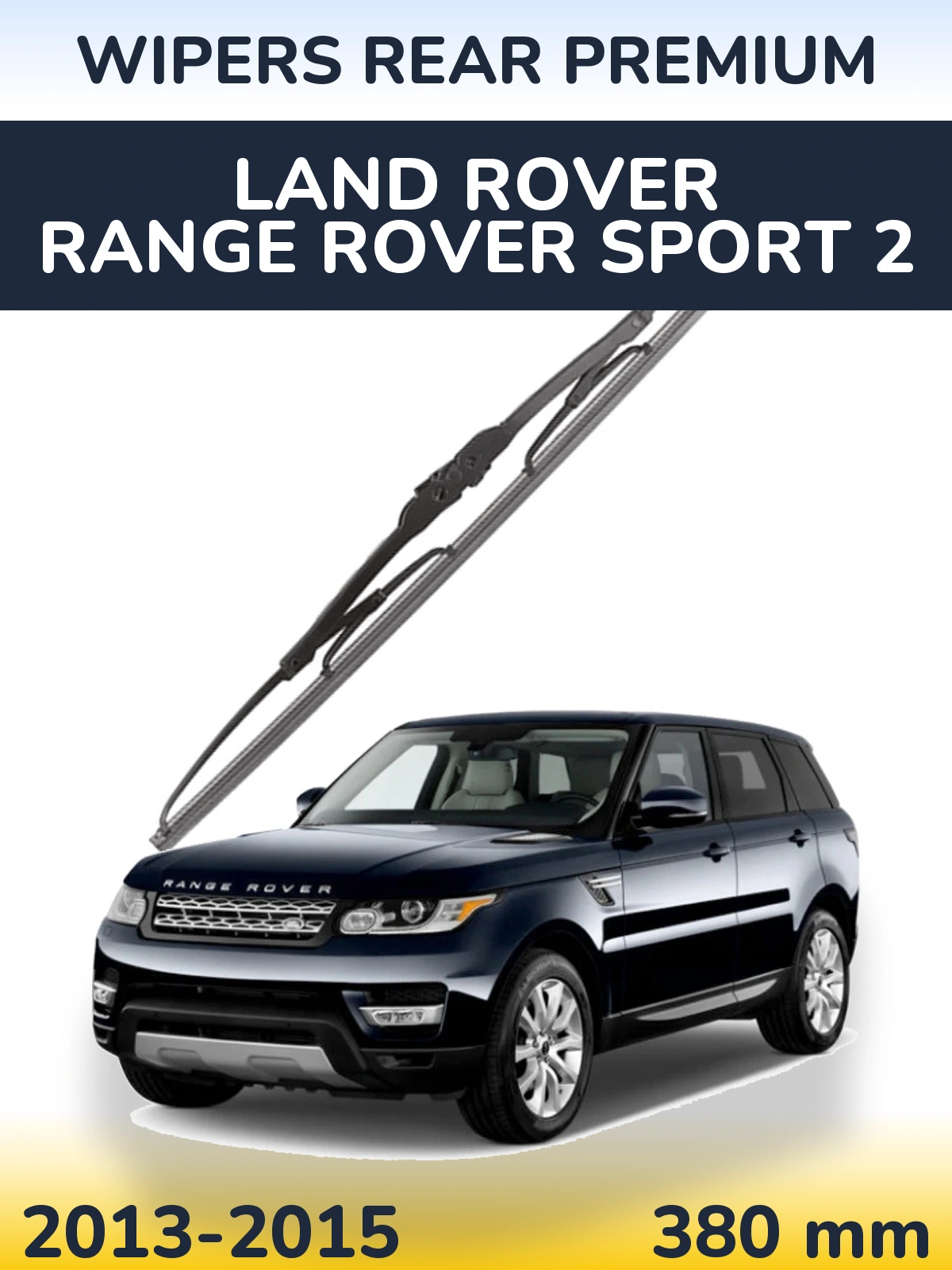 Rear wiper blade WIPERS REAR PREMIUM 380 mm for Land Rover Range Rover Sport 2 2013-2015