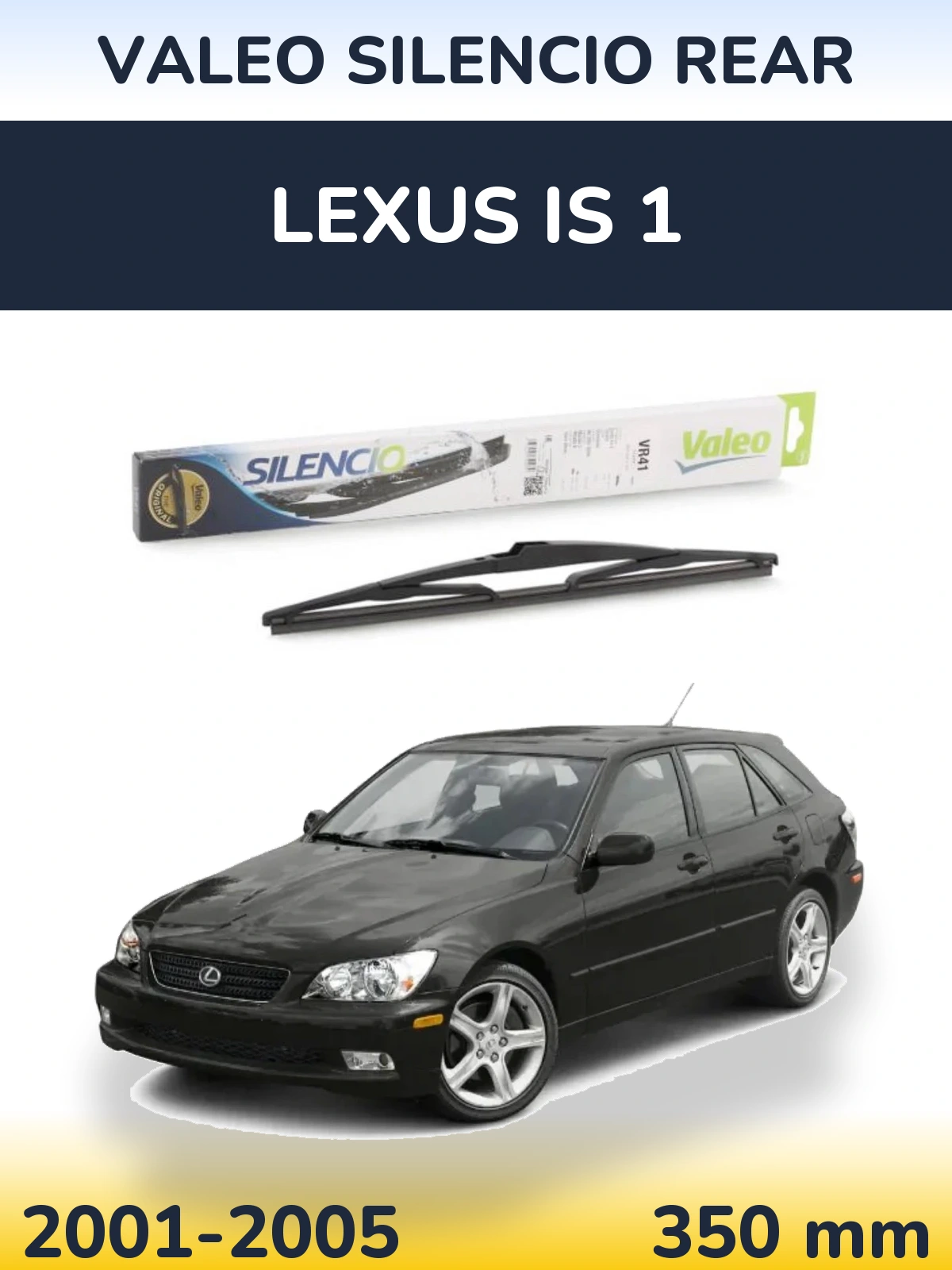 Rear wiper blade Valeo Silencio Rear 345 mm for Lexus IS 1 2001-2005