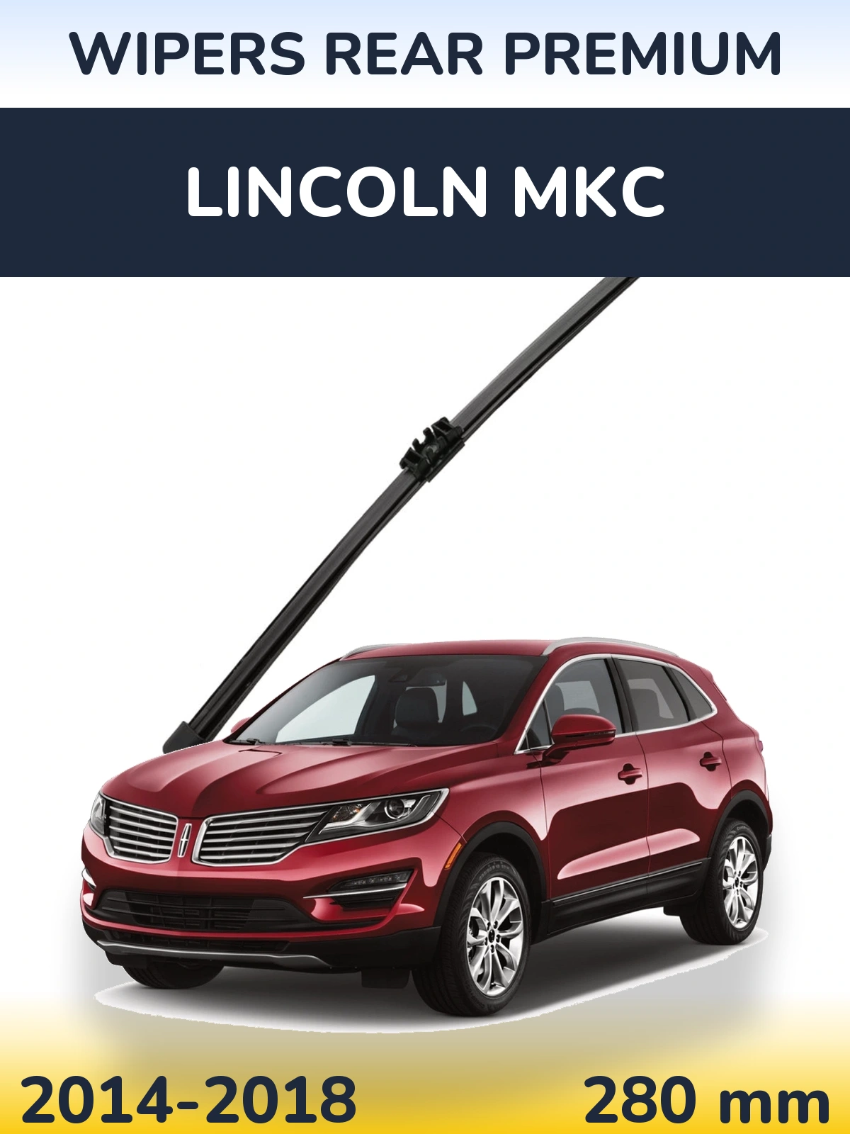 Rear wiper blade WIPERS REAR PREMIUM 280 mm for Lincoln MKC 2014-2018