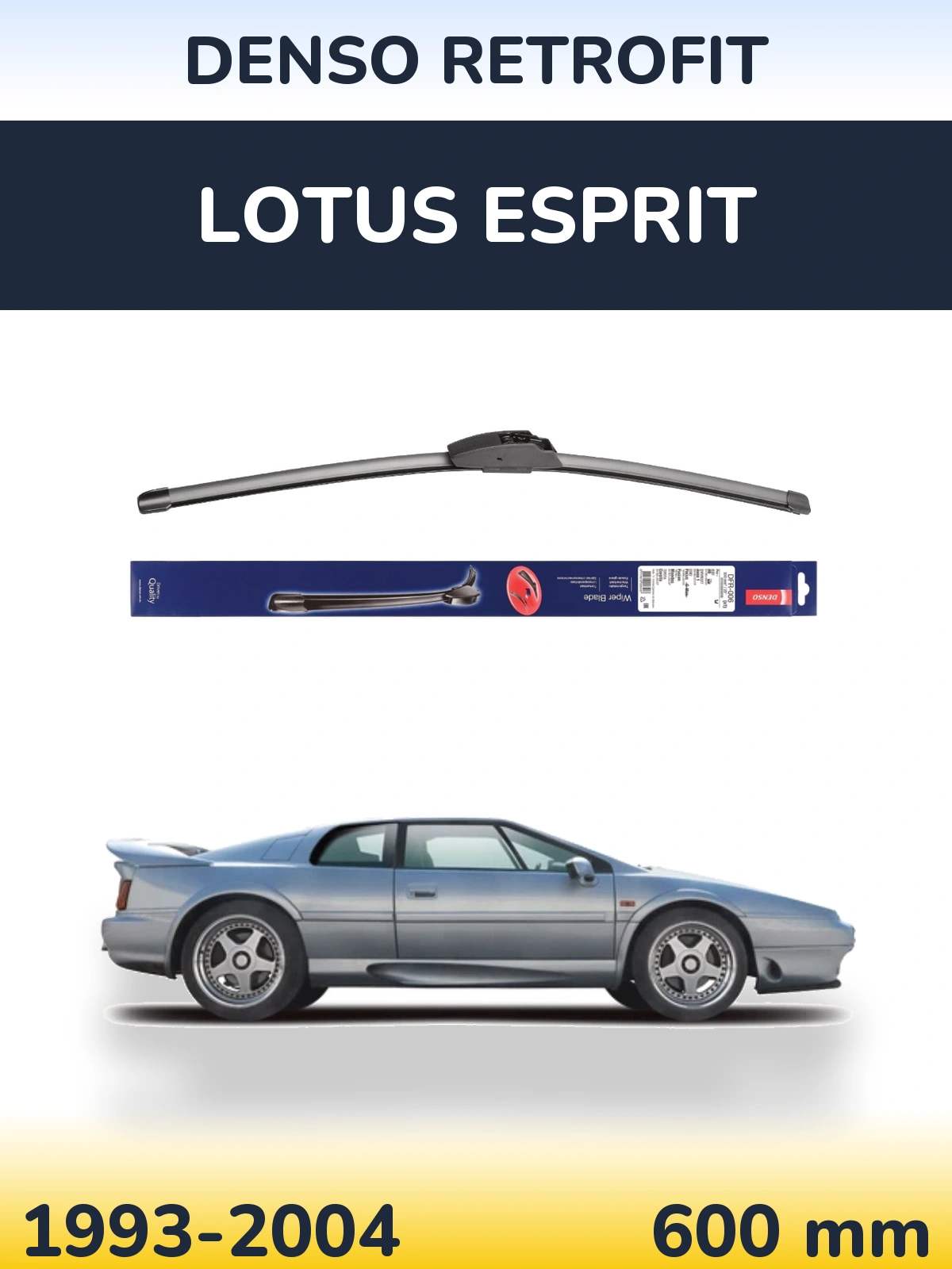Передня щітка Denso Retrofit 600 мм для Lotus Esprit 1993-2004
