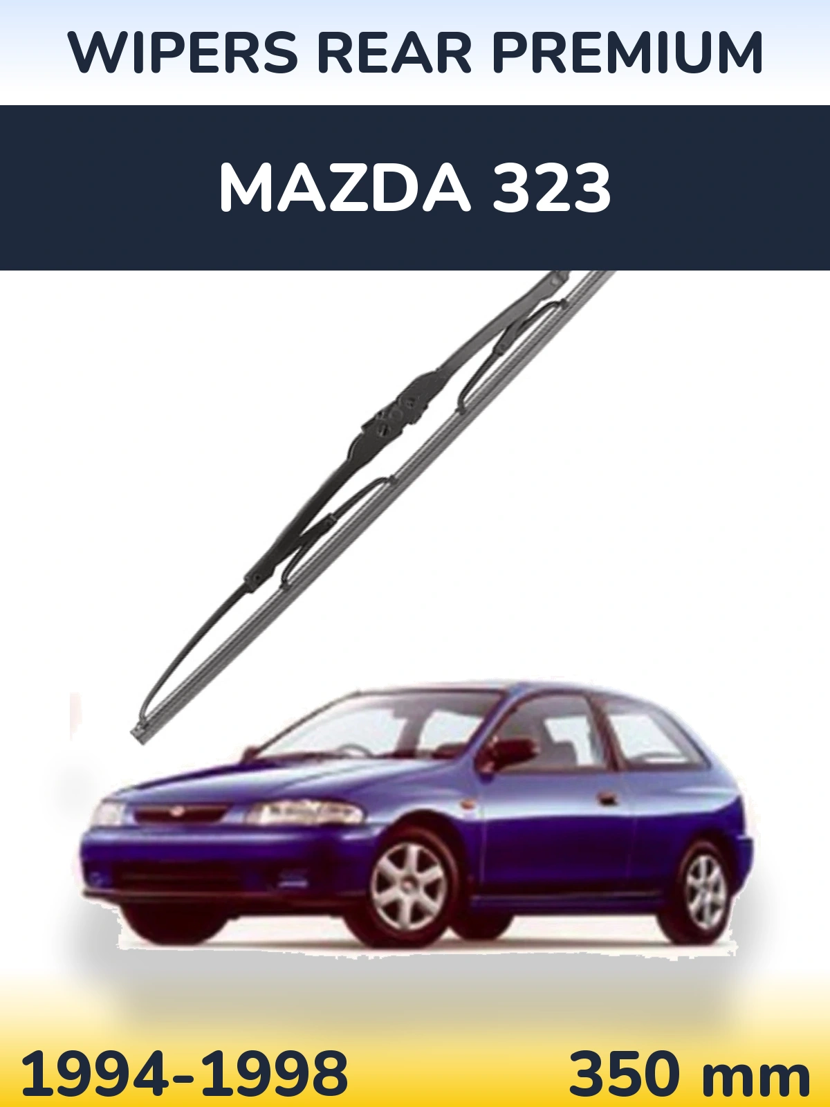 Rear wiper blade WIPERS REAR PREMIUM 350 mm for Mazda 323 1994-1998