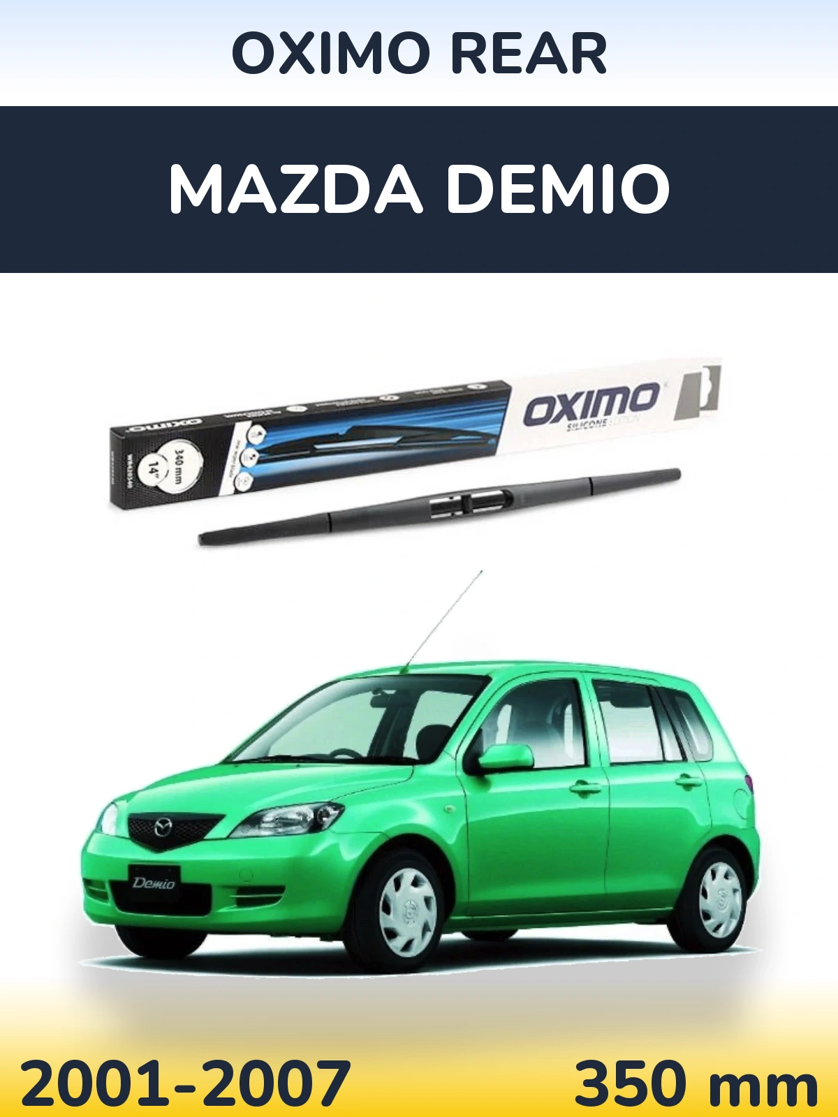 Rear wiper blade Oximo Rear 350 mm for Mazda Demio 2001-2007