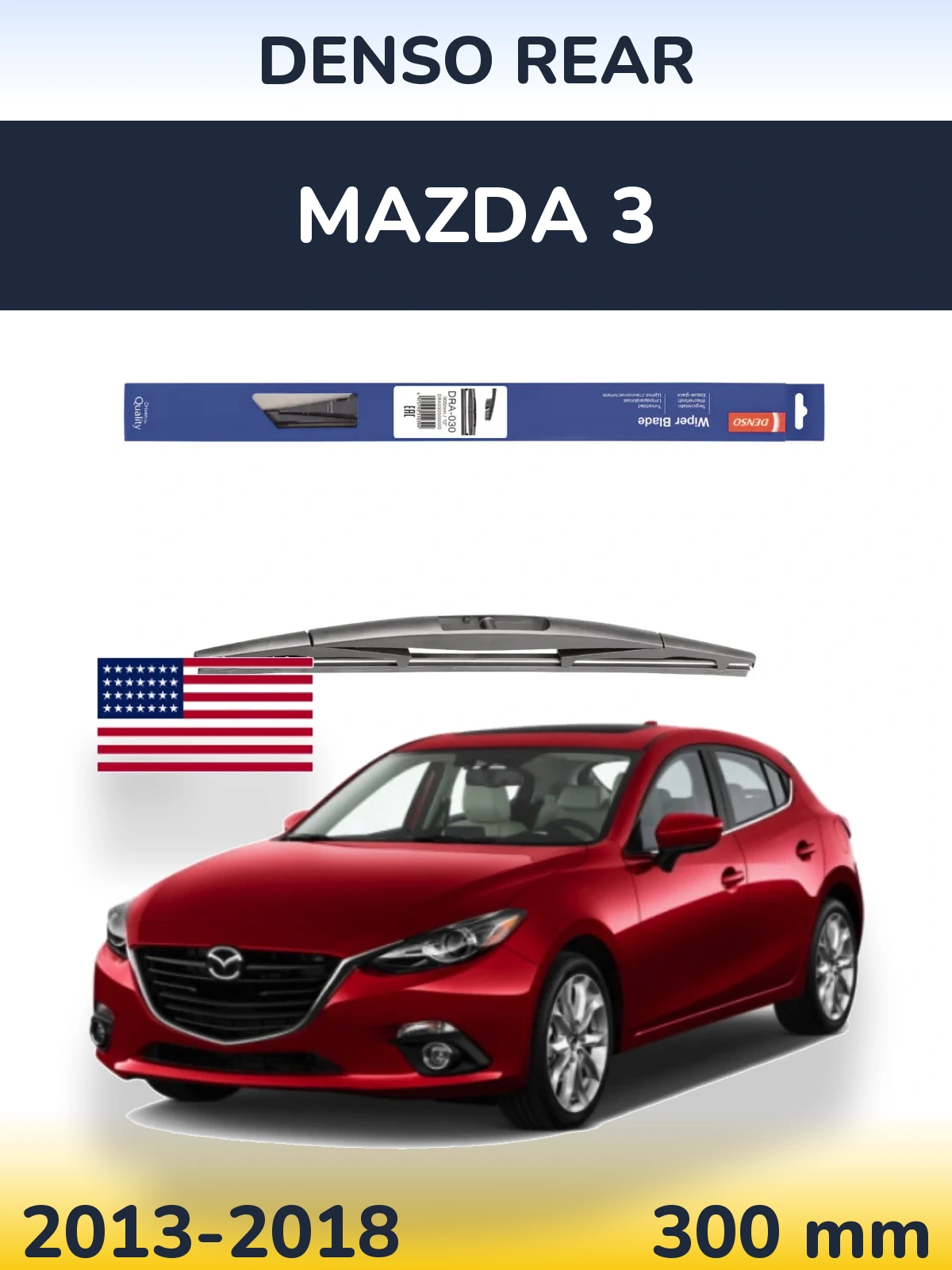 Задний дворник Denso Rear 300 мм для Mazda 3 2013-2018