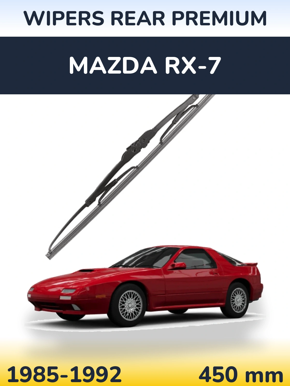 Rear wiper blade WIPERS REAR PREMIUM 450 mm for Mazda RX-7 1985-1992