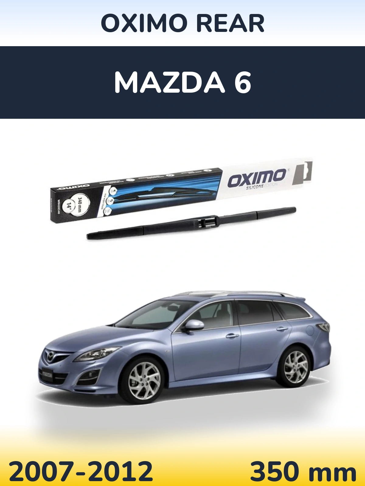 Rear wiper blade Oximo Rear 350 mm for Mazda 6 2007-2012