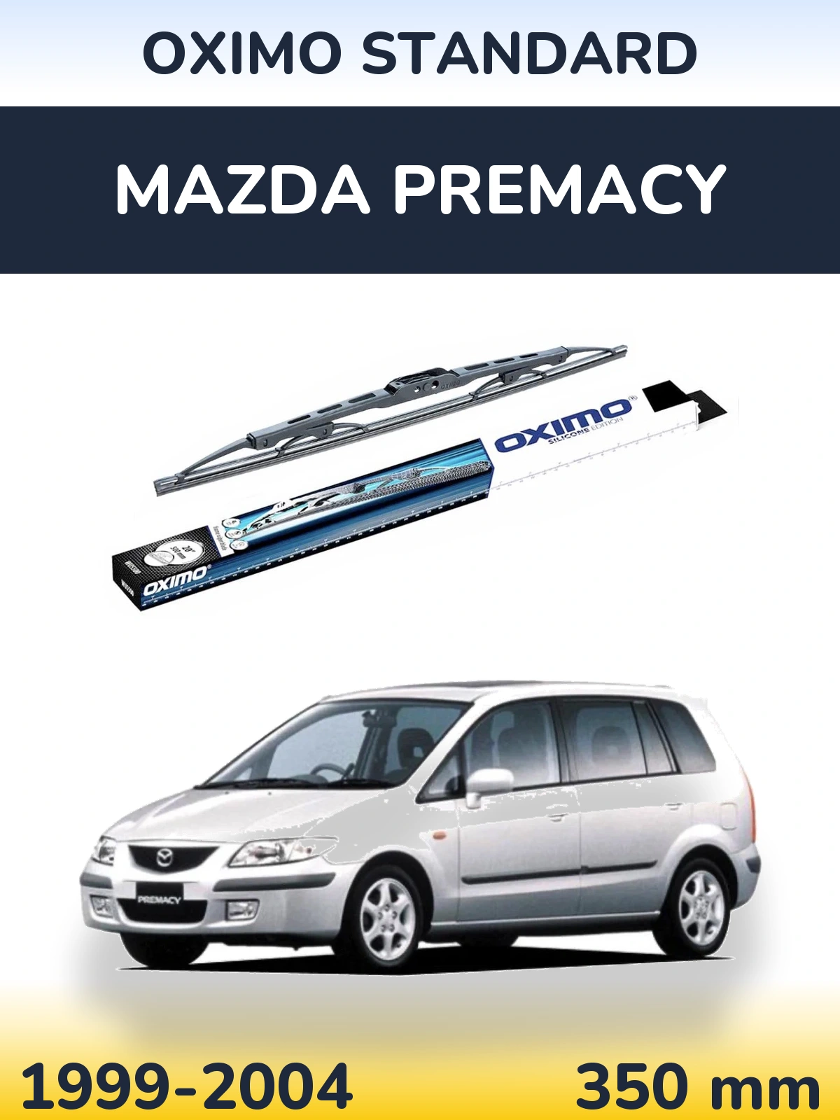 Rear wiper blade Oximo Standard 350 mm for Mazda Premacy 1999-2004