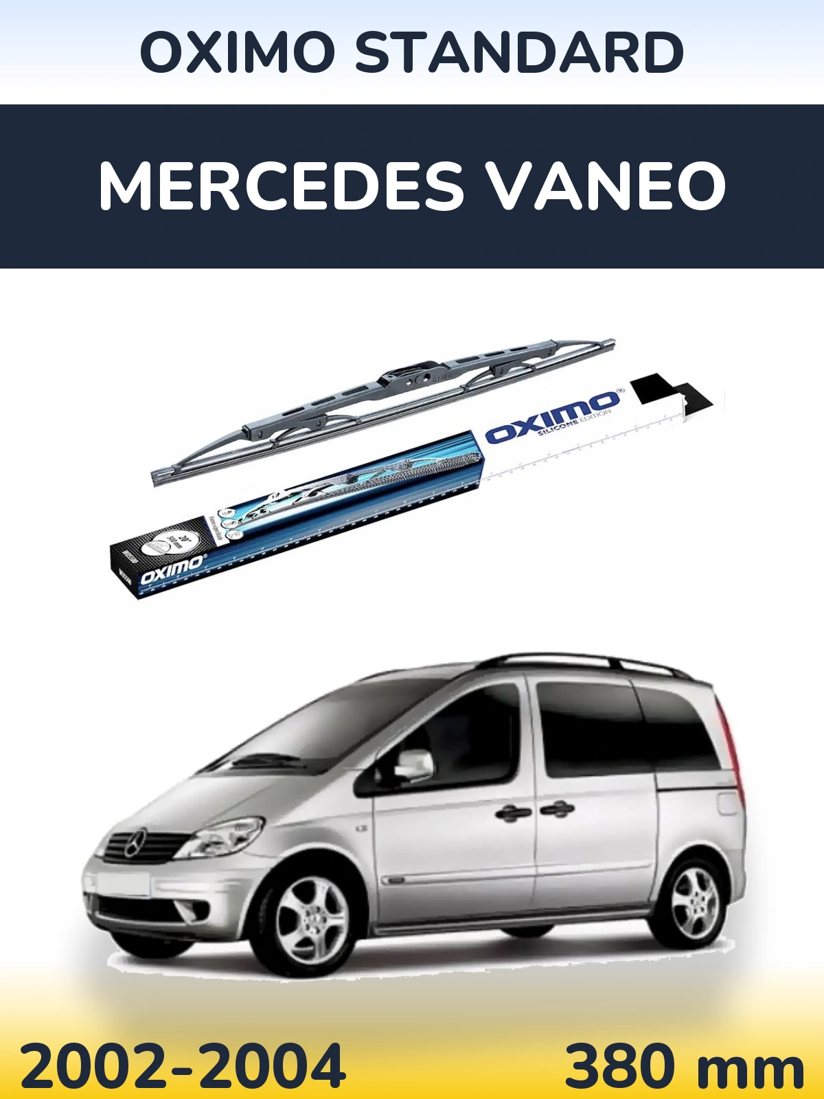 Rear wiper blade Oximo Standard 375 mm for Mercedes Vaneo 2002-2004