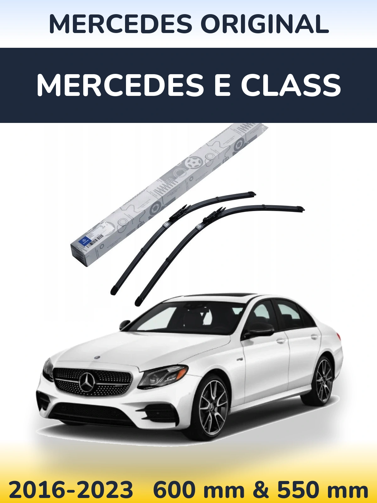 Комплект передніх щіток Mercedes OEM Mercedes Original 600 & 550 мм для Mercedes E Class 2016-2023