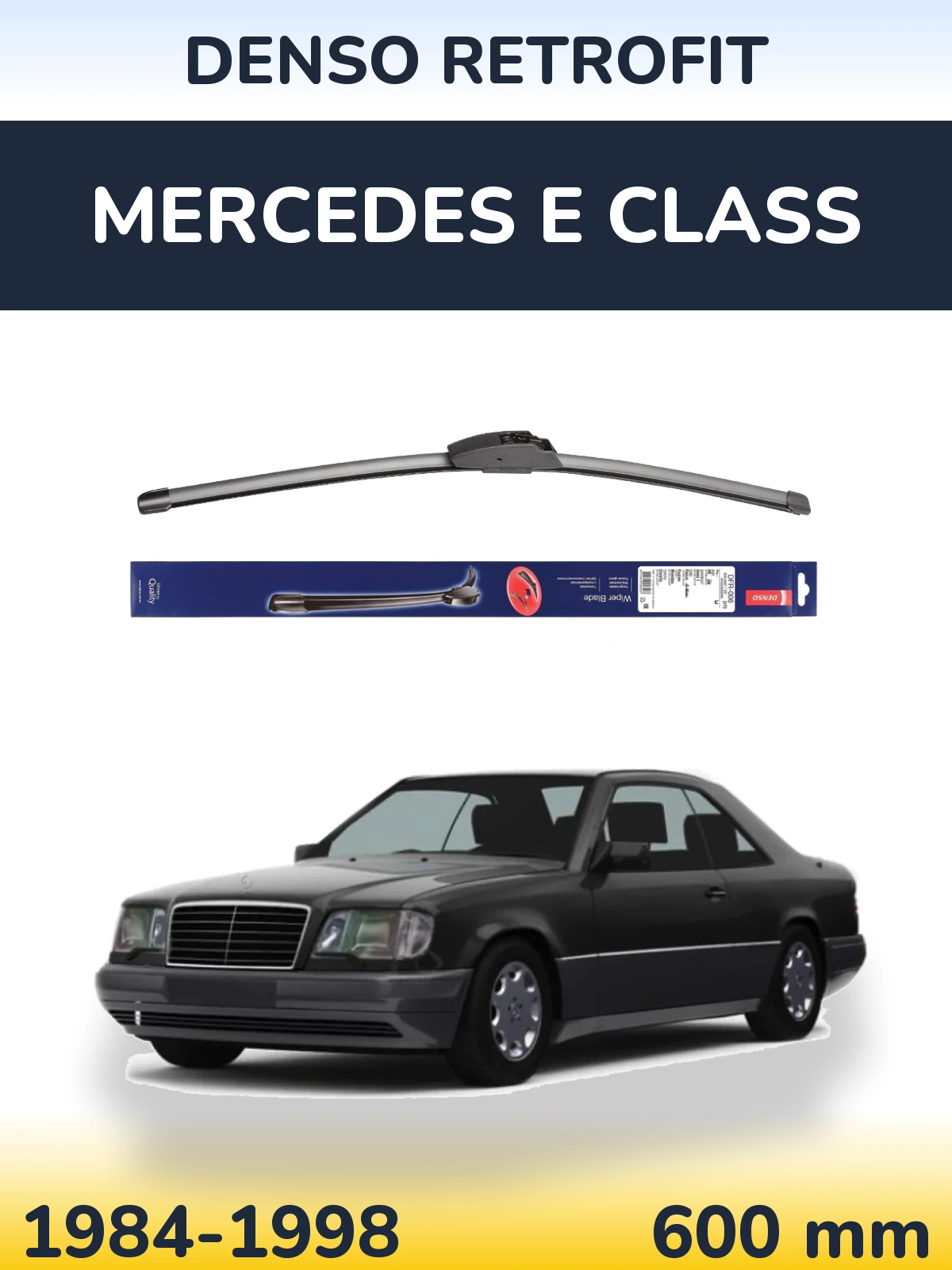 Передня щітка Denso Retrofit 600 мм для Mercedes E Class 1984-1998