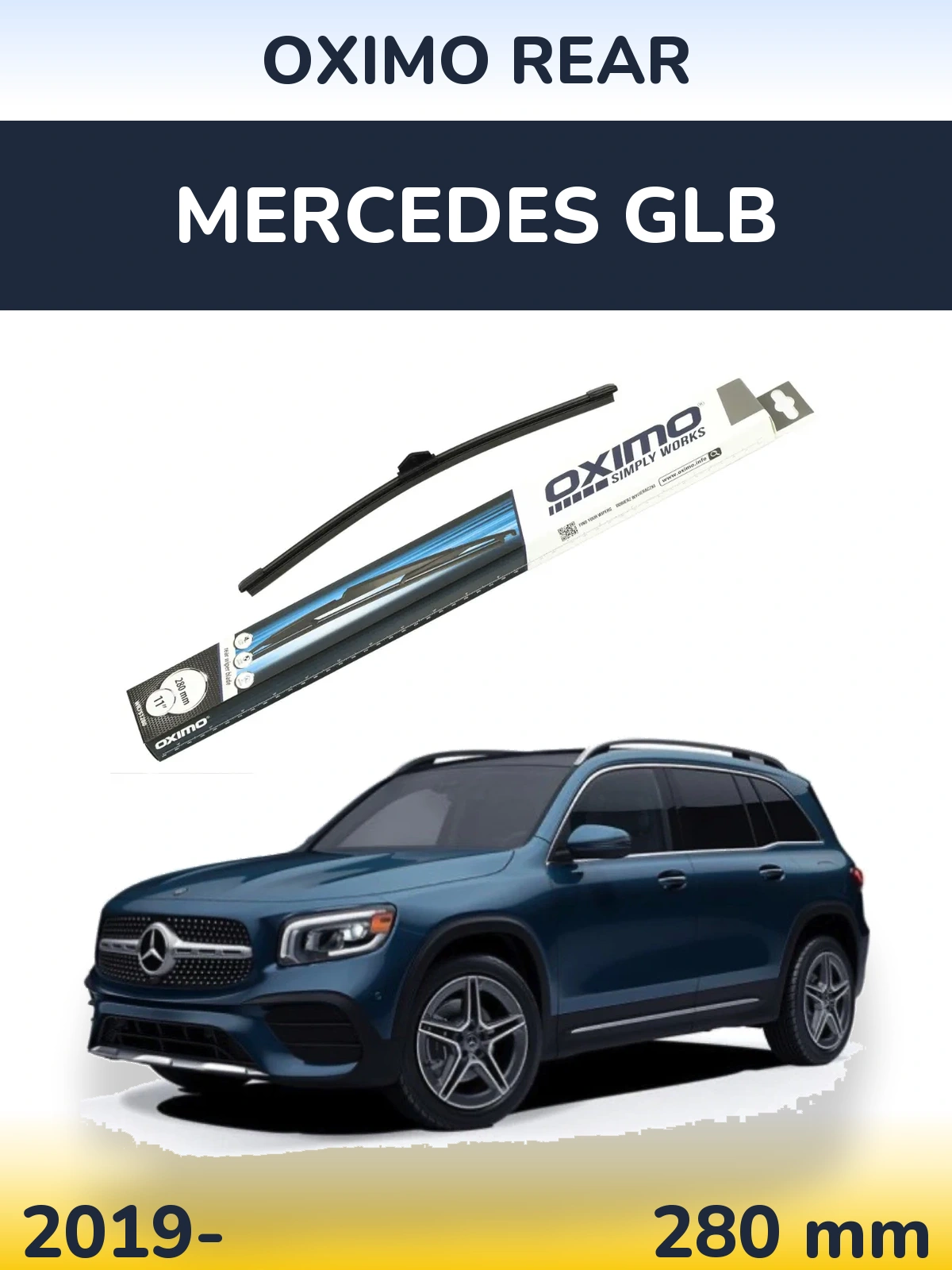 Задня щітка Oximo Rear 280 мм для Mercedes GLB 2019-2026