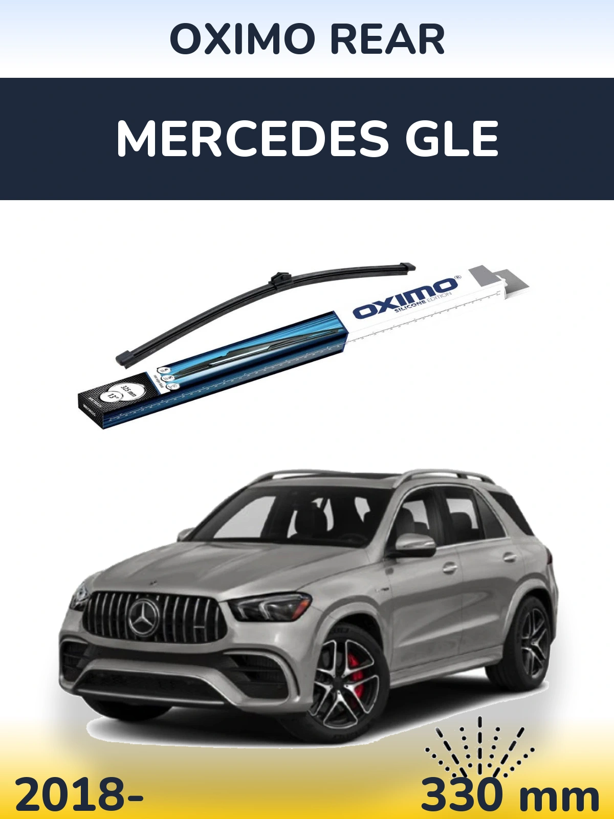 Rear wiper blade Oximo Rear 325 mm for Mercedes GLE 2018-2026