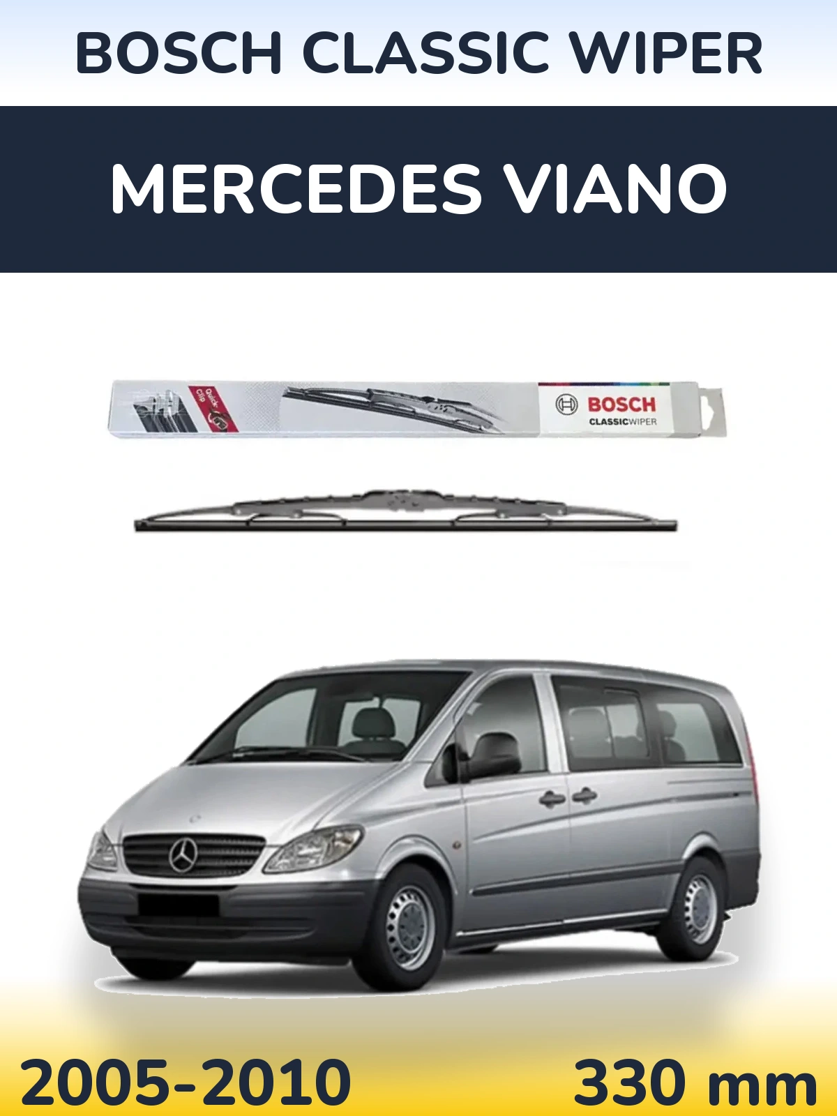 Задний дворник BOSCH Classic Wiper 340 мм для Mercedes Viano 2005-2010