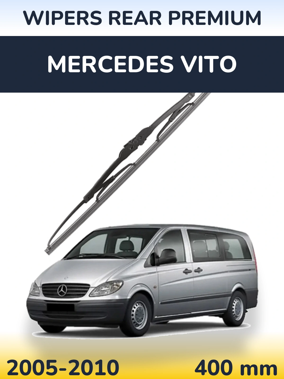 Rear wiper blade WIPERS REAR PREMIUM 400 mm for Mercedes Vito 2005-2010